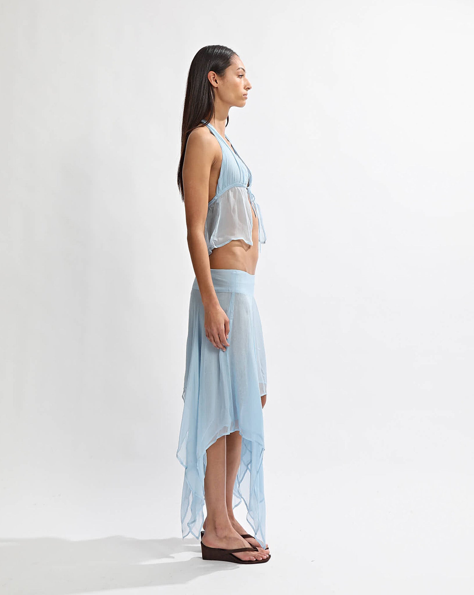 Suri Halter Top Light Blue