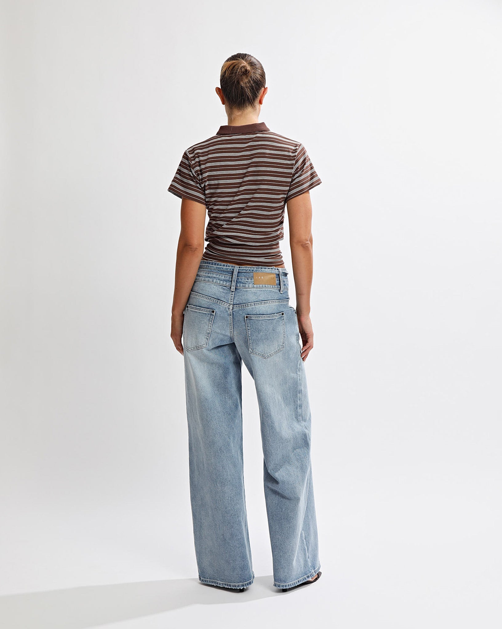 Mara Top Brown/Cream Stripe