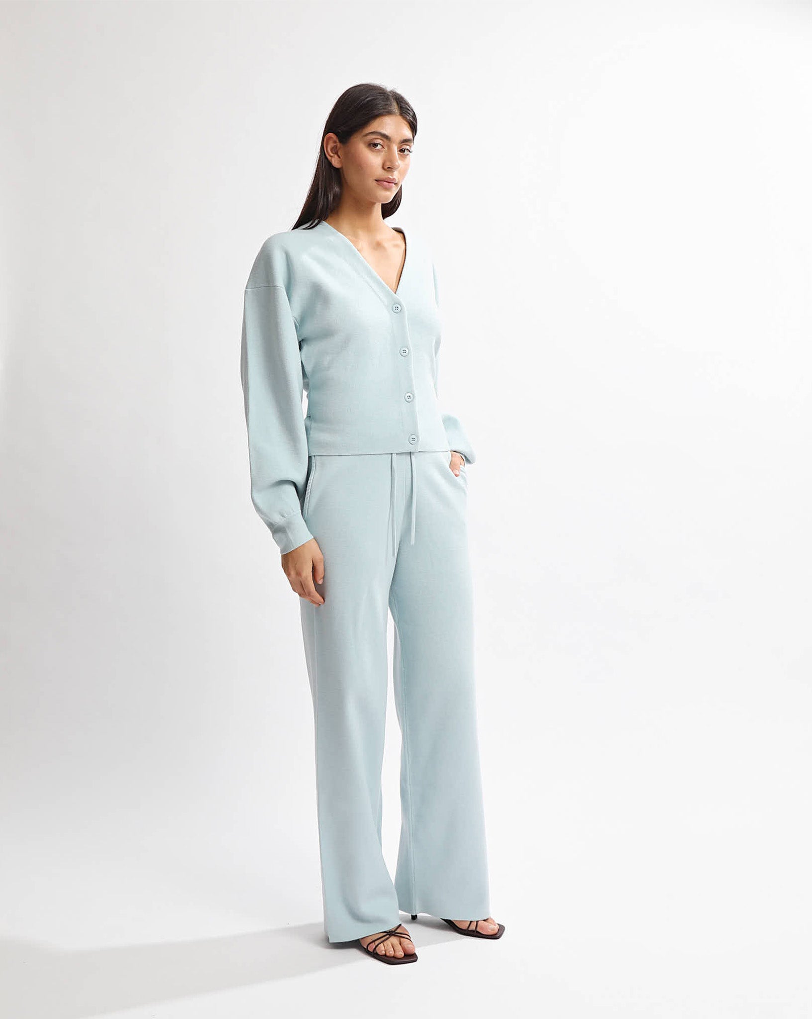 Dion Knit Cardigan Blue