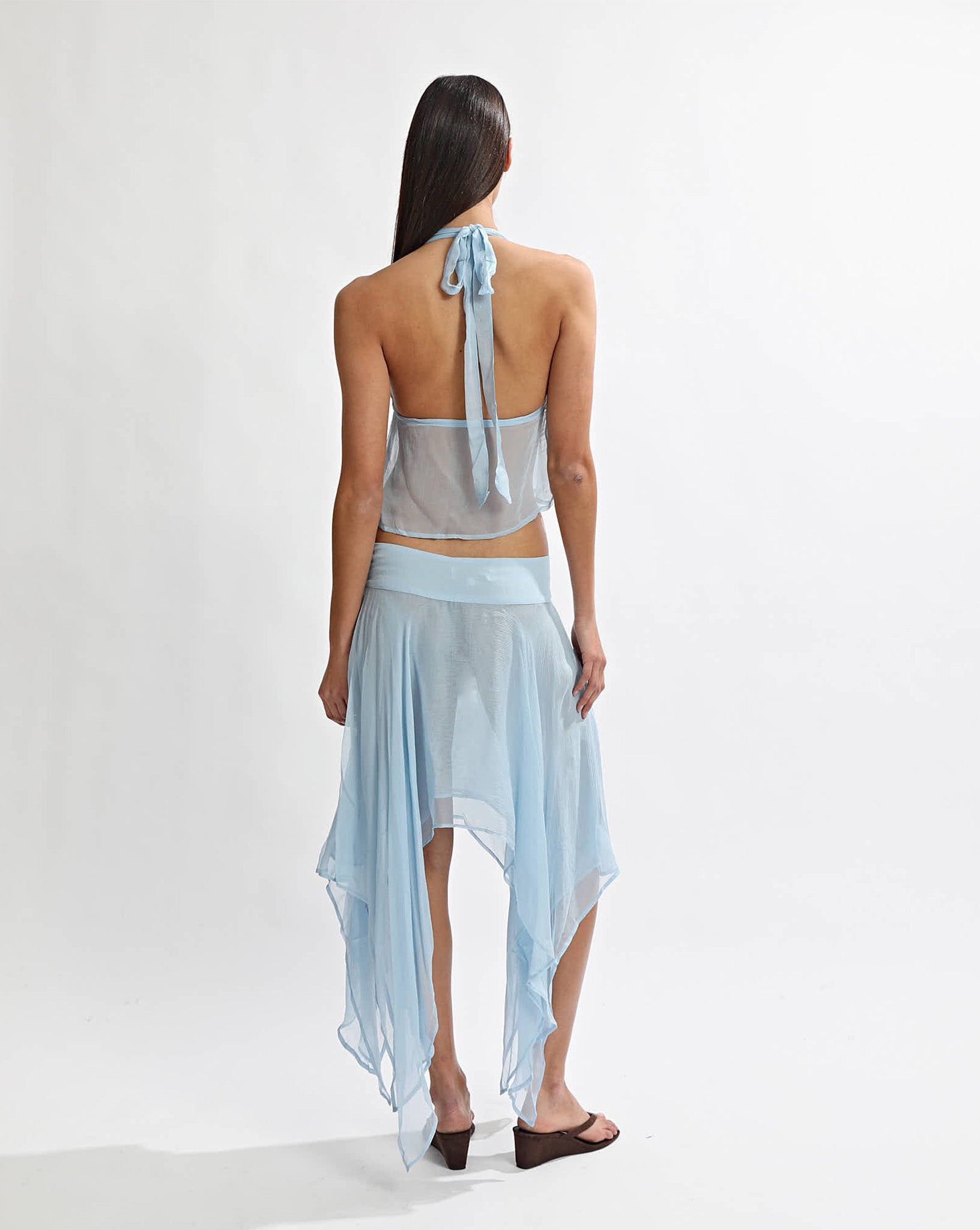 Suri Halter Top Light Blue