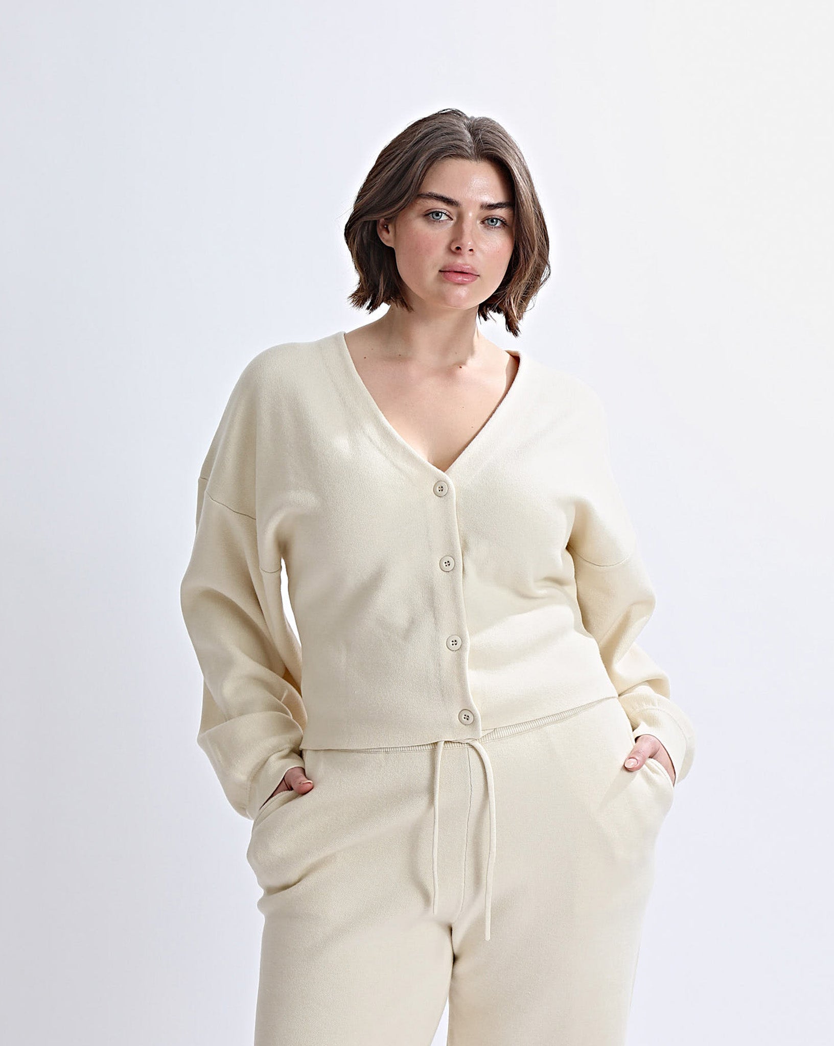 Dion Knit Cardigan Cream