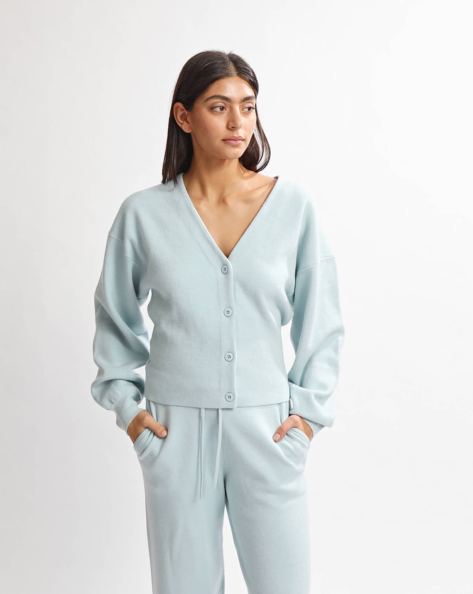 Dion Knit Cardigan Blue
