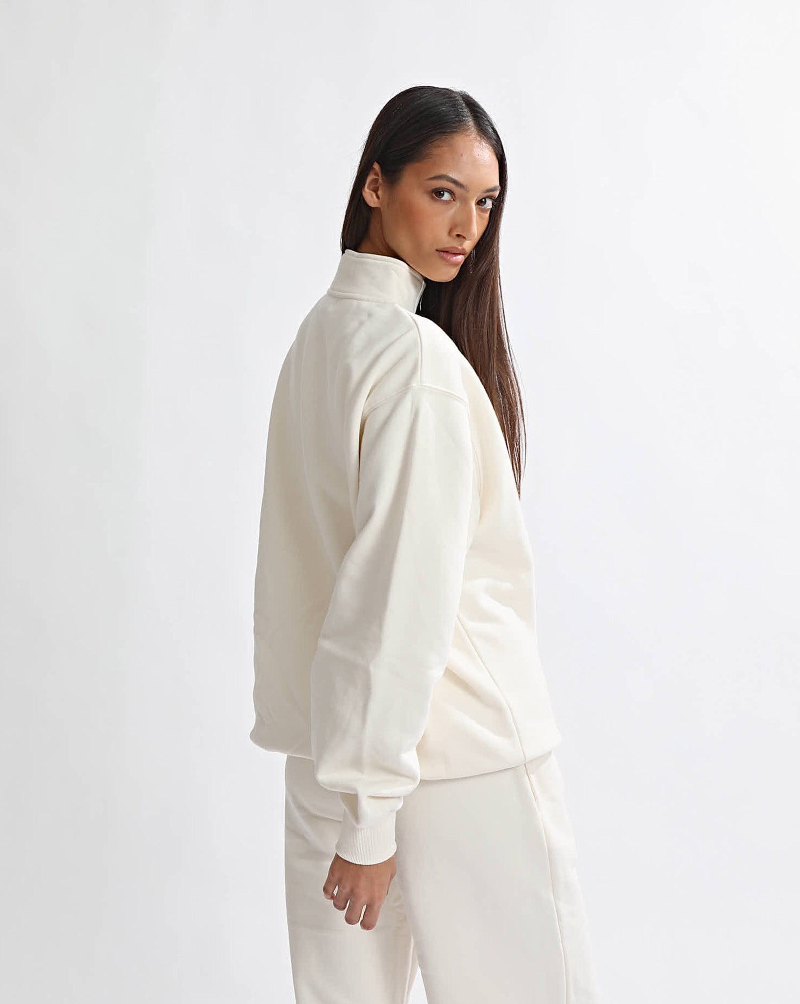 Alfie Zip Jumper Cream