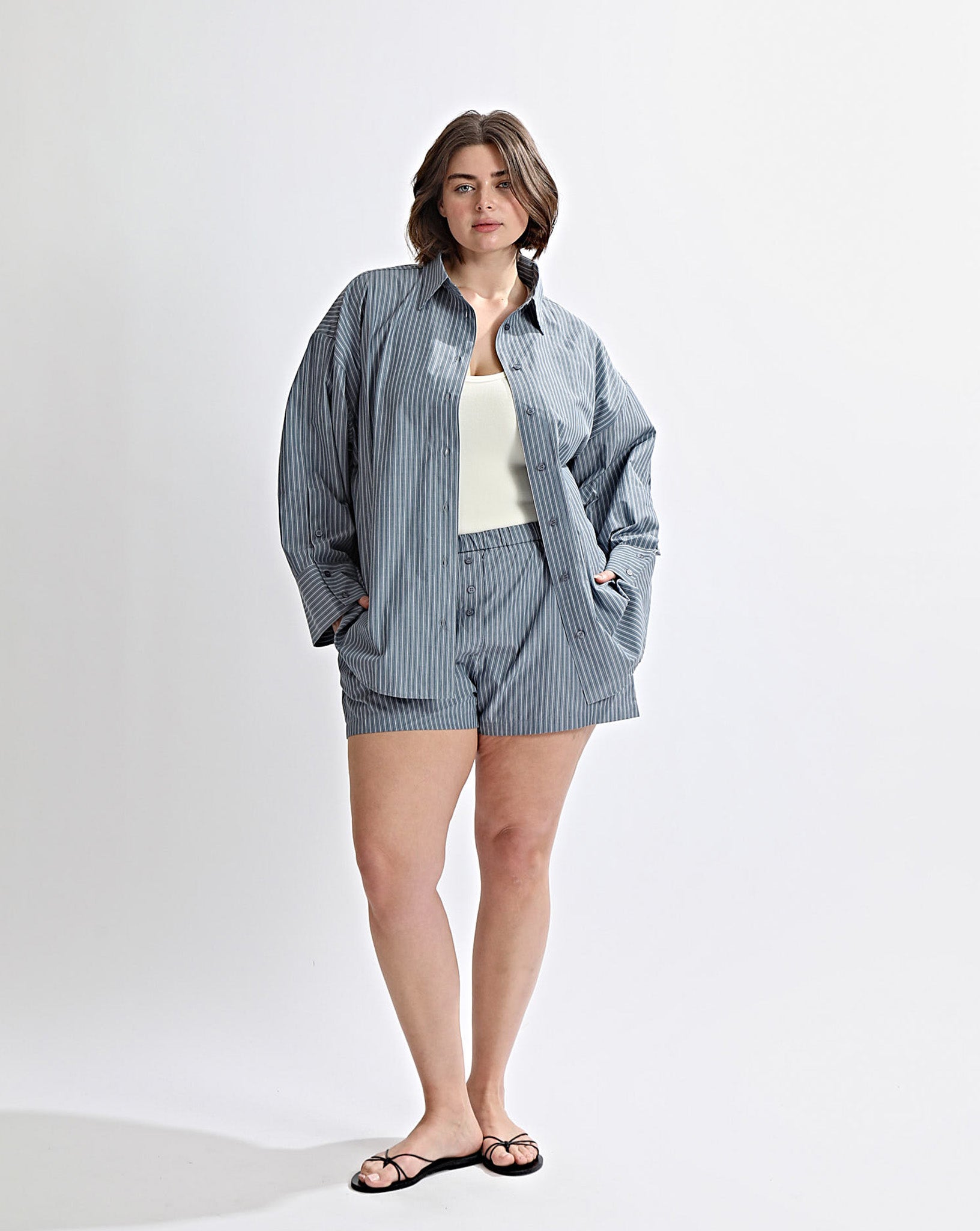 Rowan Shirt Steel Stripe