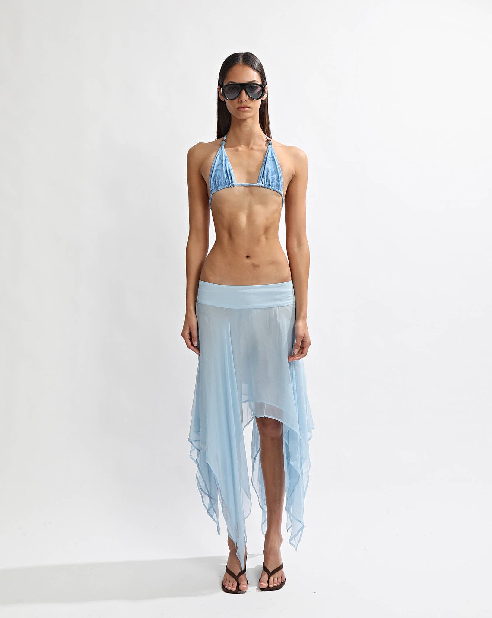 Suri Midi Skirt Light Blue