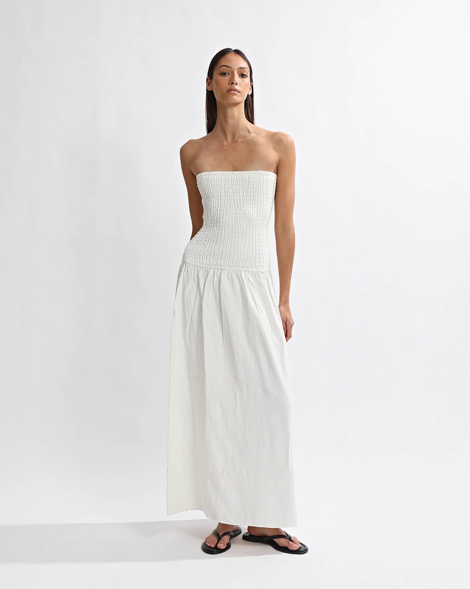 Evie Maxi Dress Off White