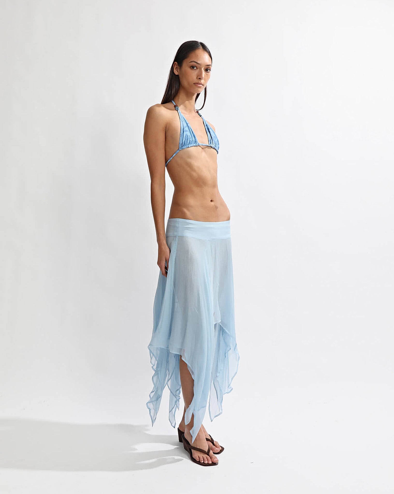 Suri Midi Skirt Light Blue