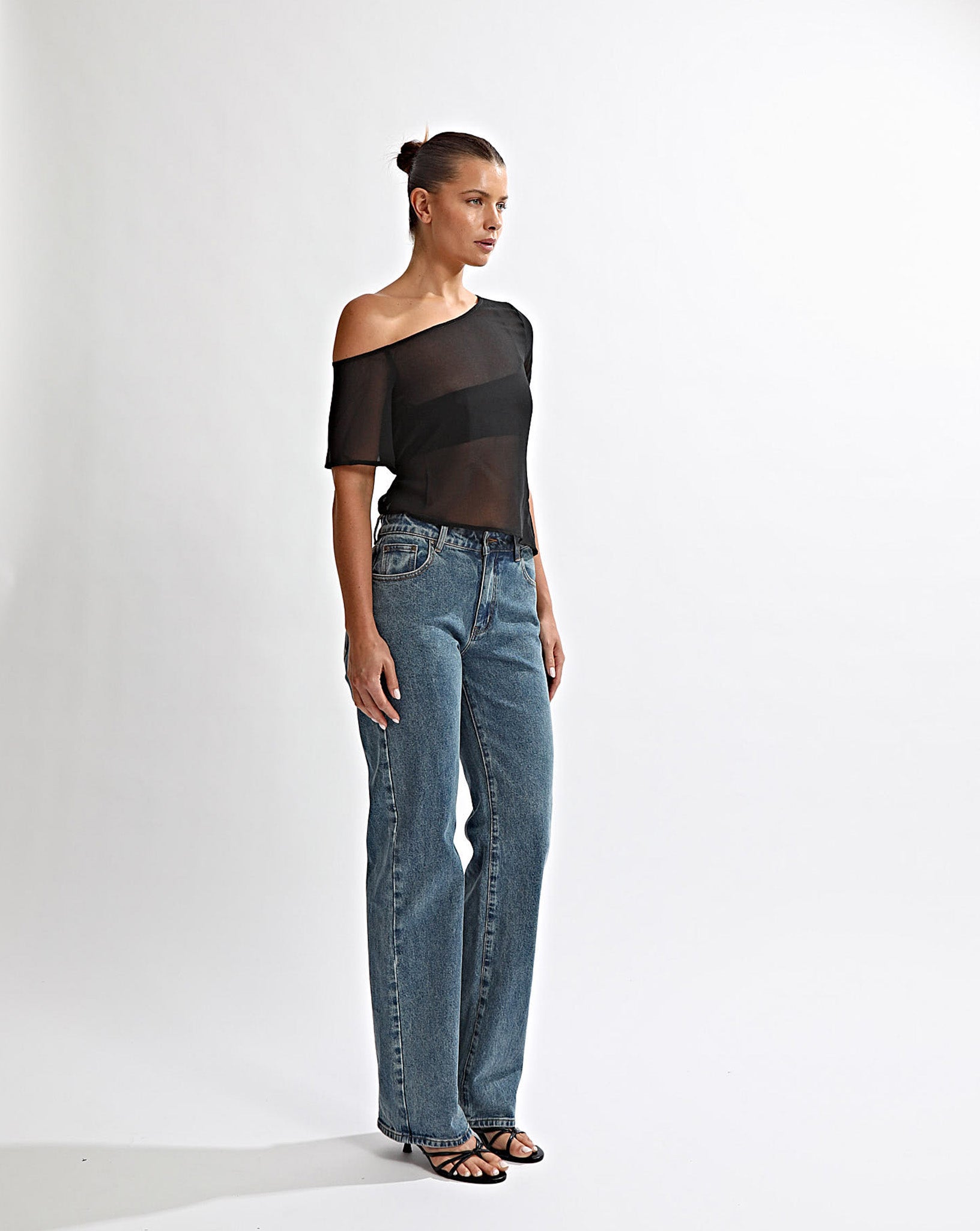 Josephine Off Shoulder Top Black