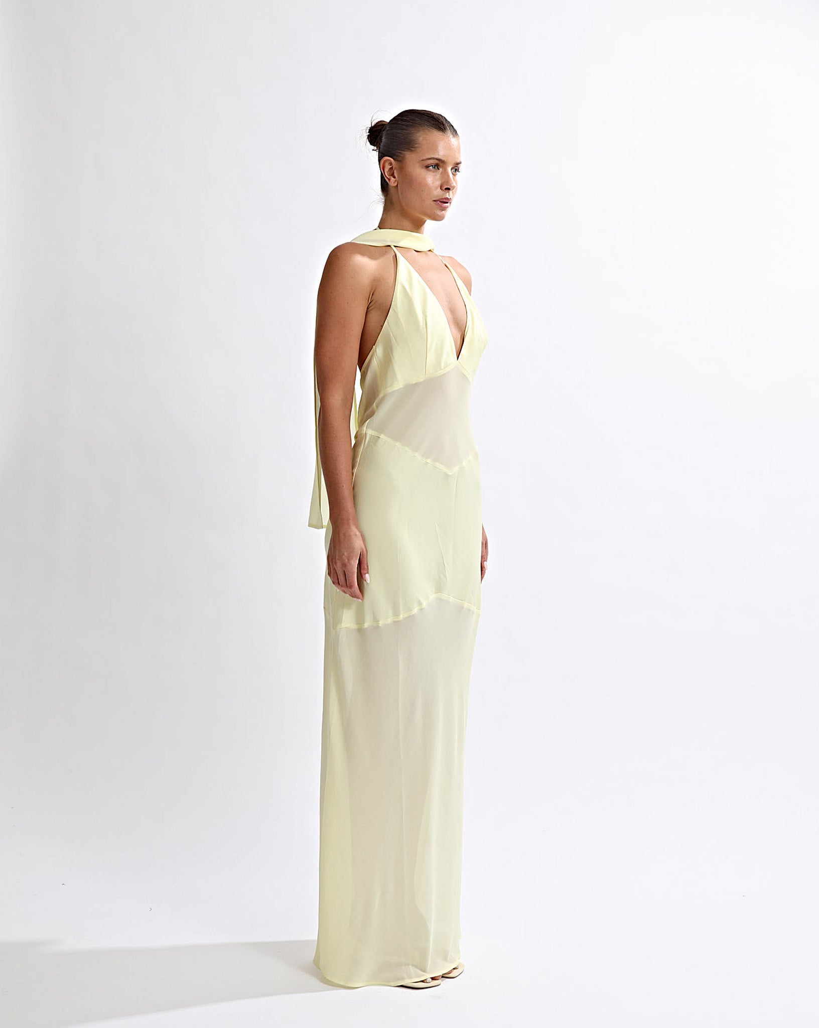 Eryn Maxi Dress Pale Yellow