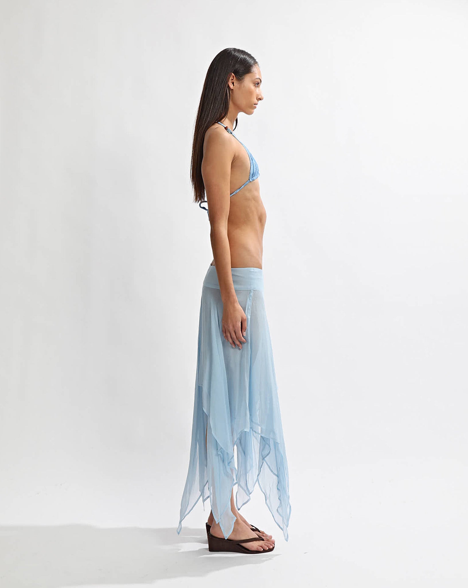 Suri Midi Skirt Light Blue