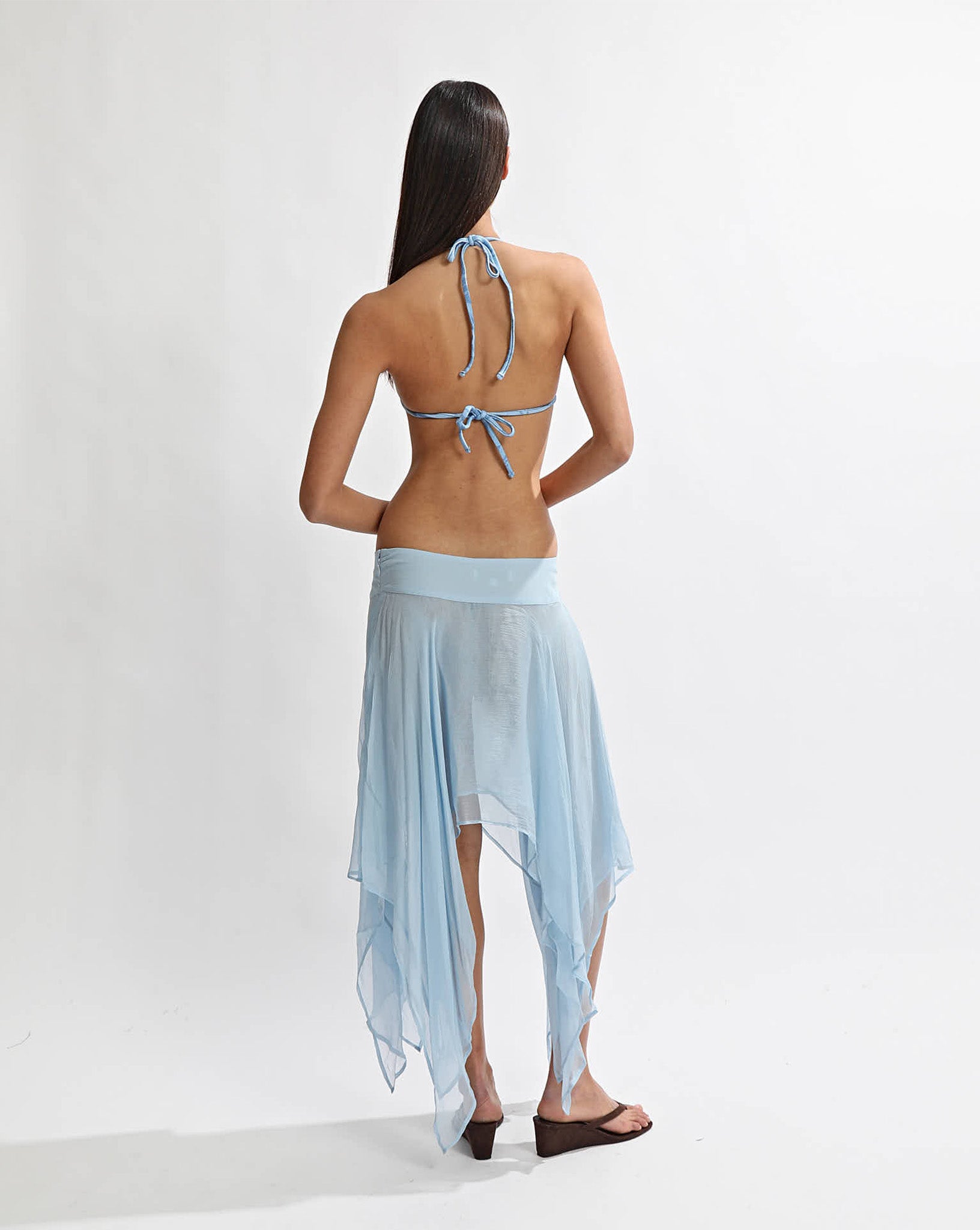 Suri Midi Skirt Light Blue