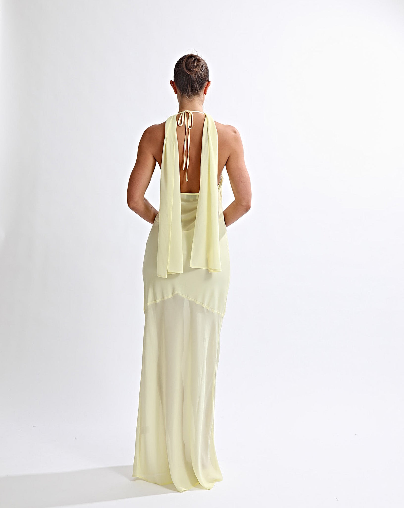 Eryn Maxi Dress Pale Yellow