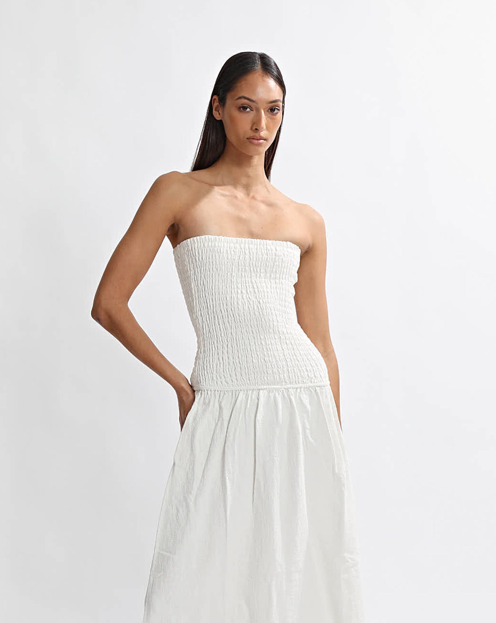 Evie Maxi Dress Off White