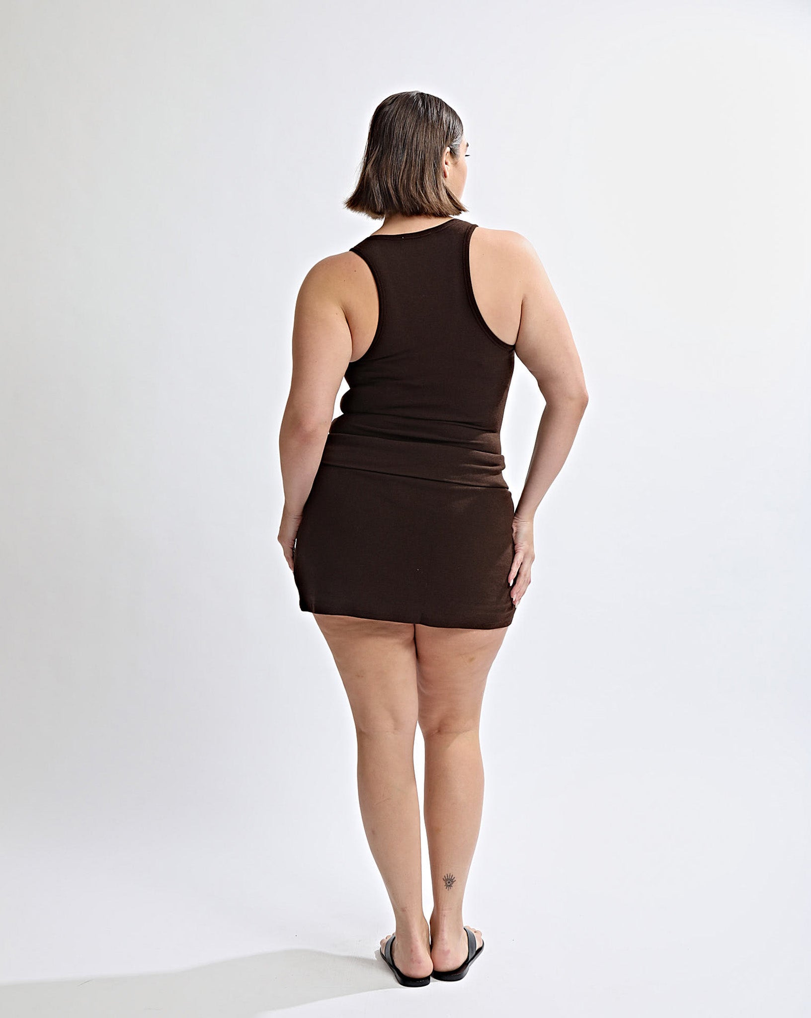 Amelia Mini Skirt Brown