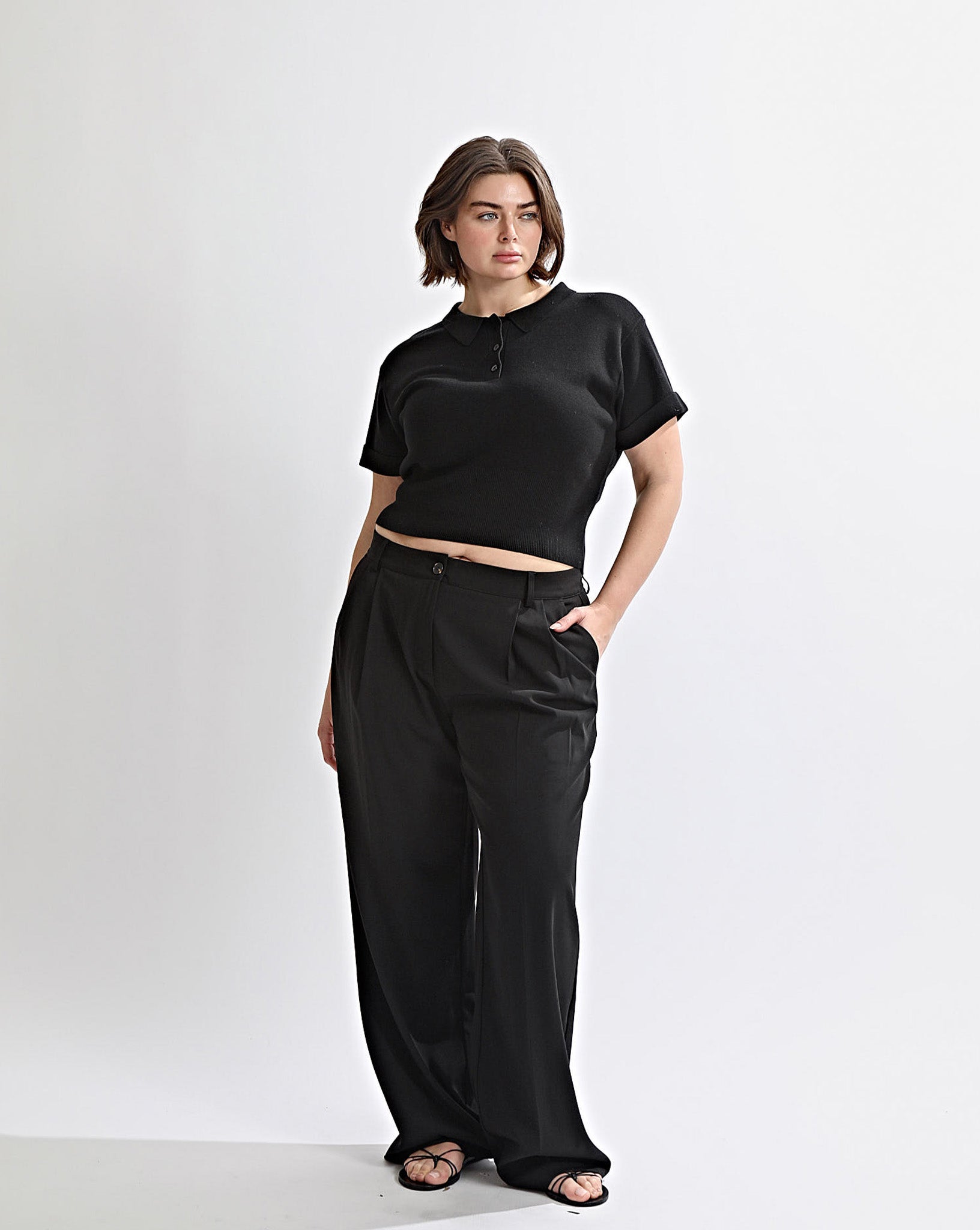 Naomi Trousers Black Regular/Tall