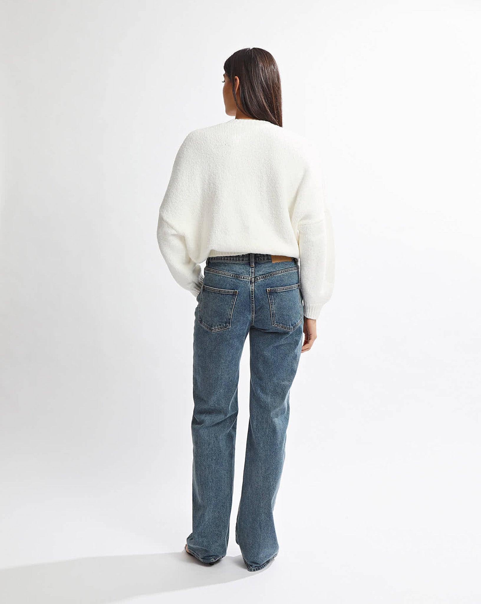 Elliot Knit Zip Jumper Cream
