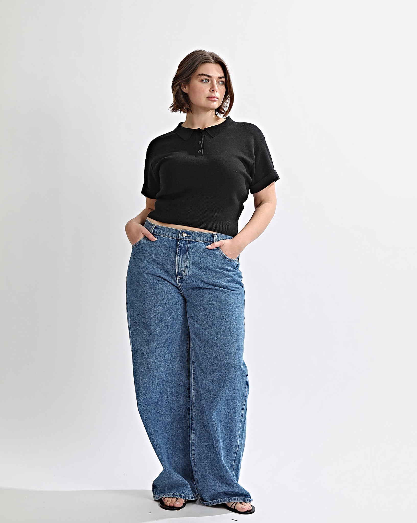 Blaire Knit Top Black