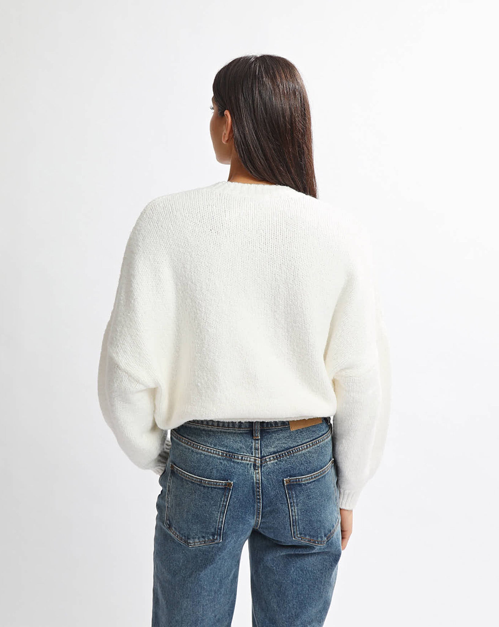 Elliot Knit Zip Jumper Cream