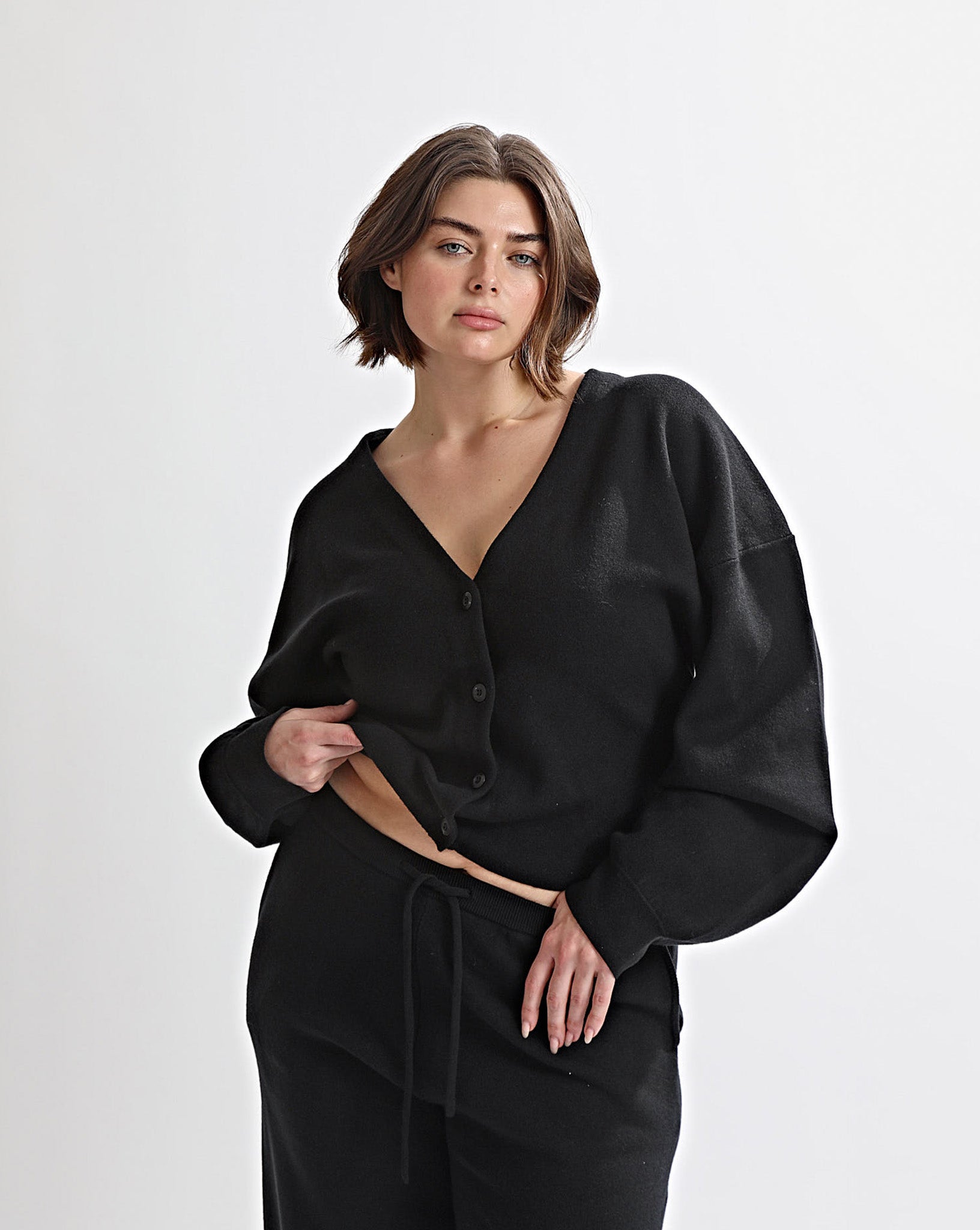 Dion Knit Cardigan Black