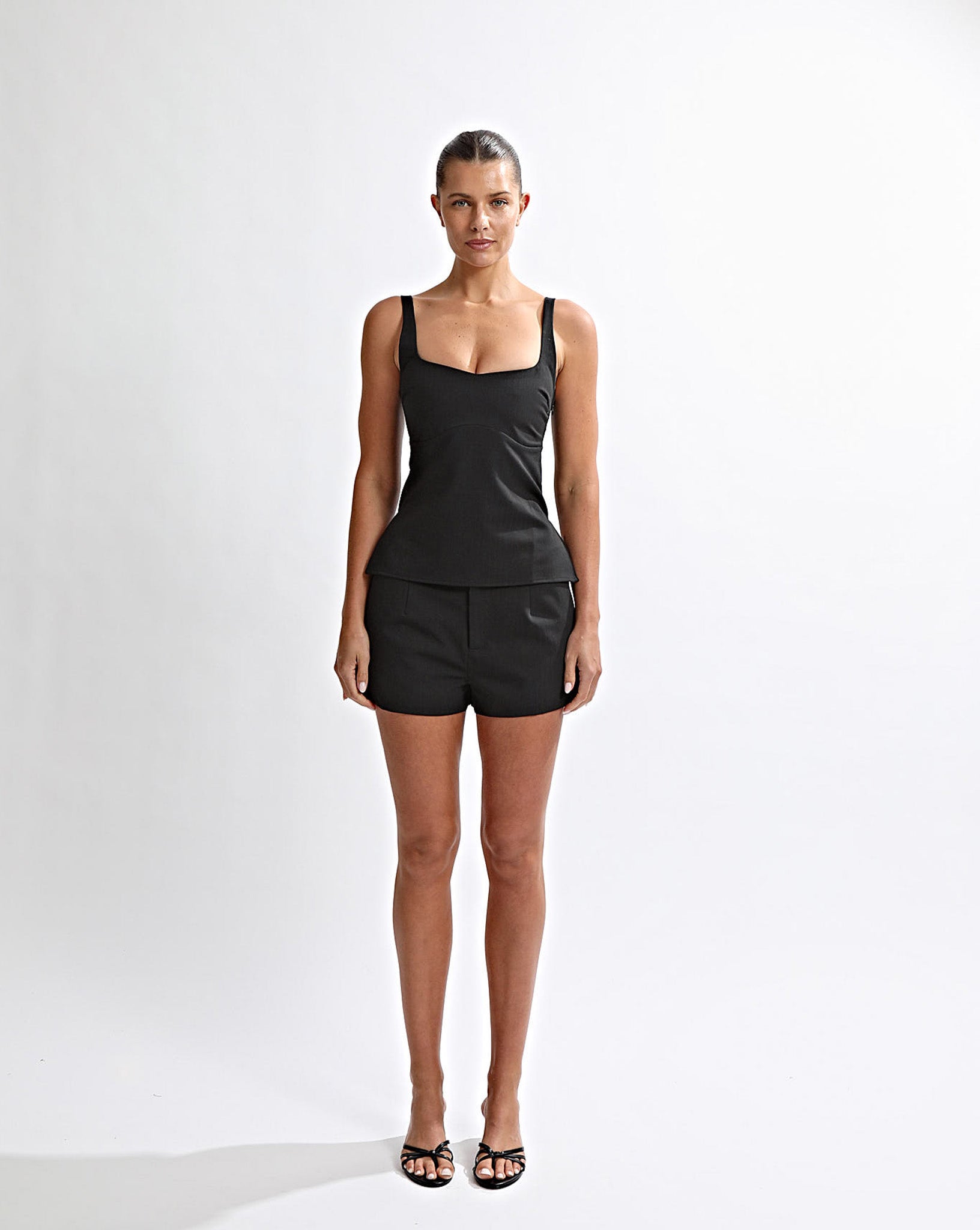 Luca Top Black Stripe