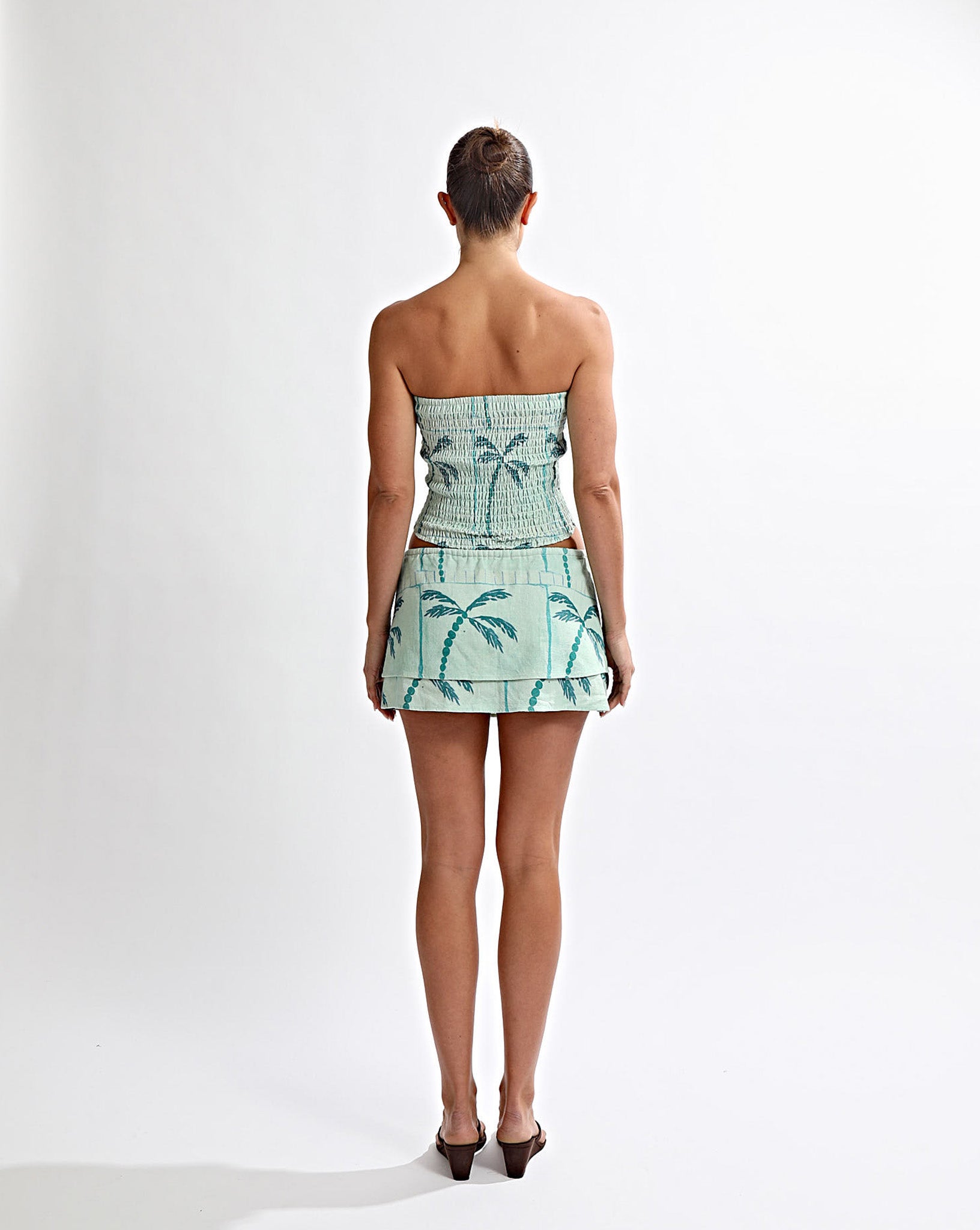 Lola Mini Skirt Green Tonic