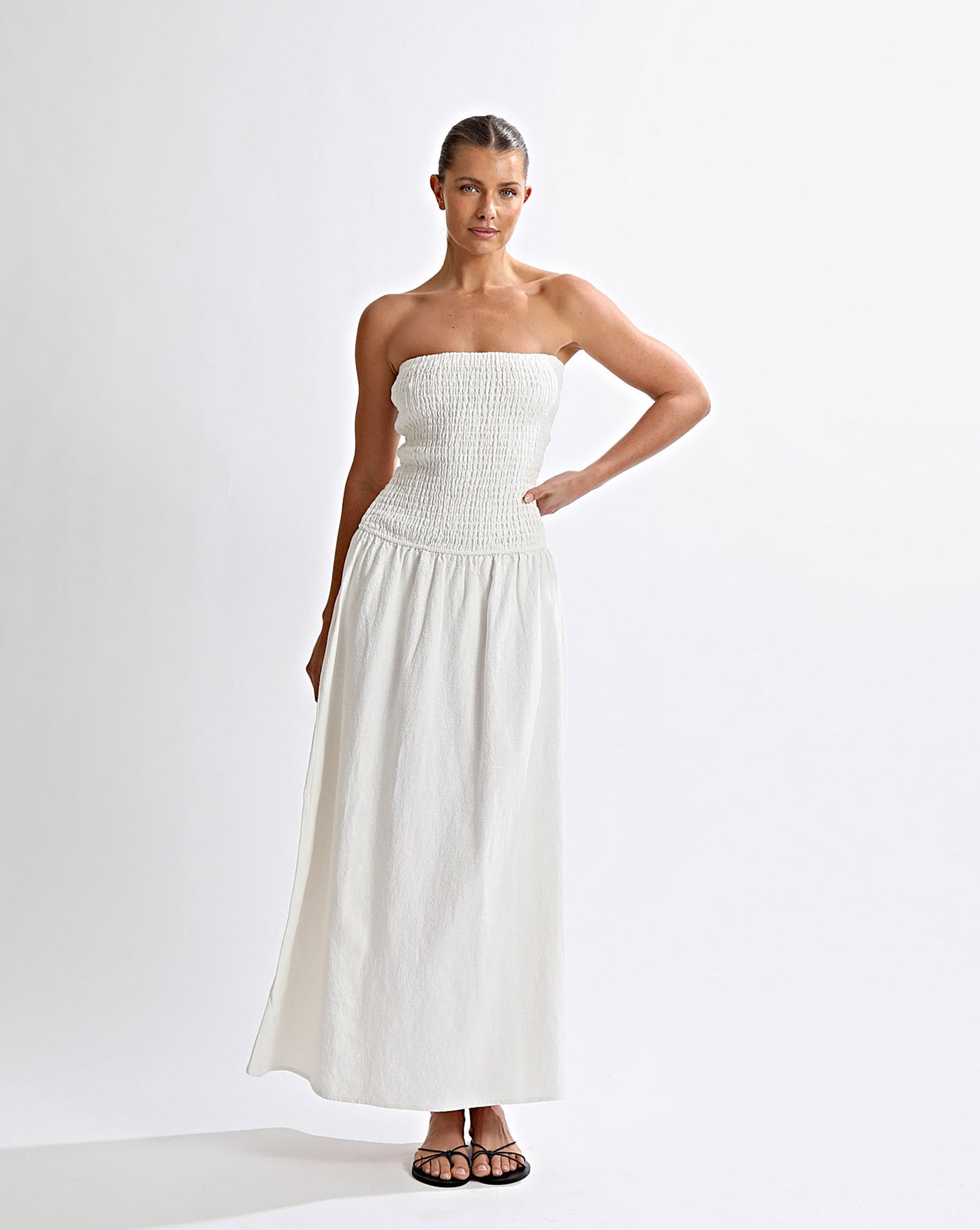 Evie Maxi Dress Off White