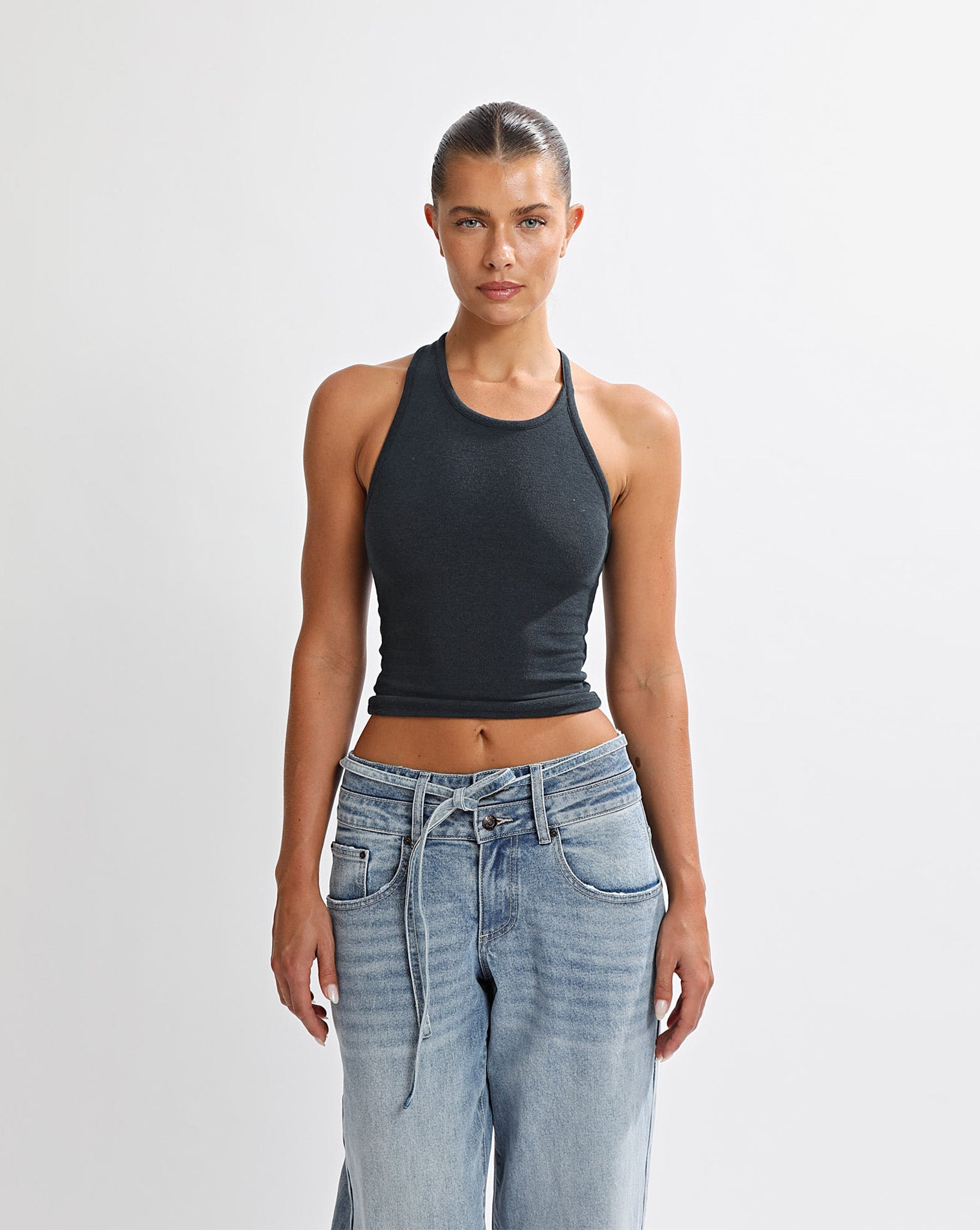 Rhea Tank Navy