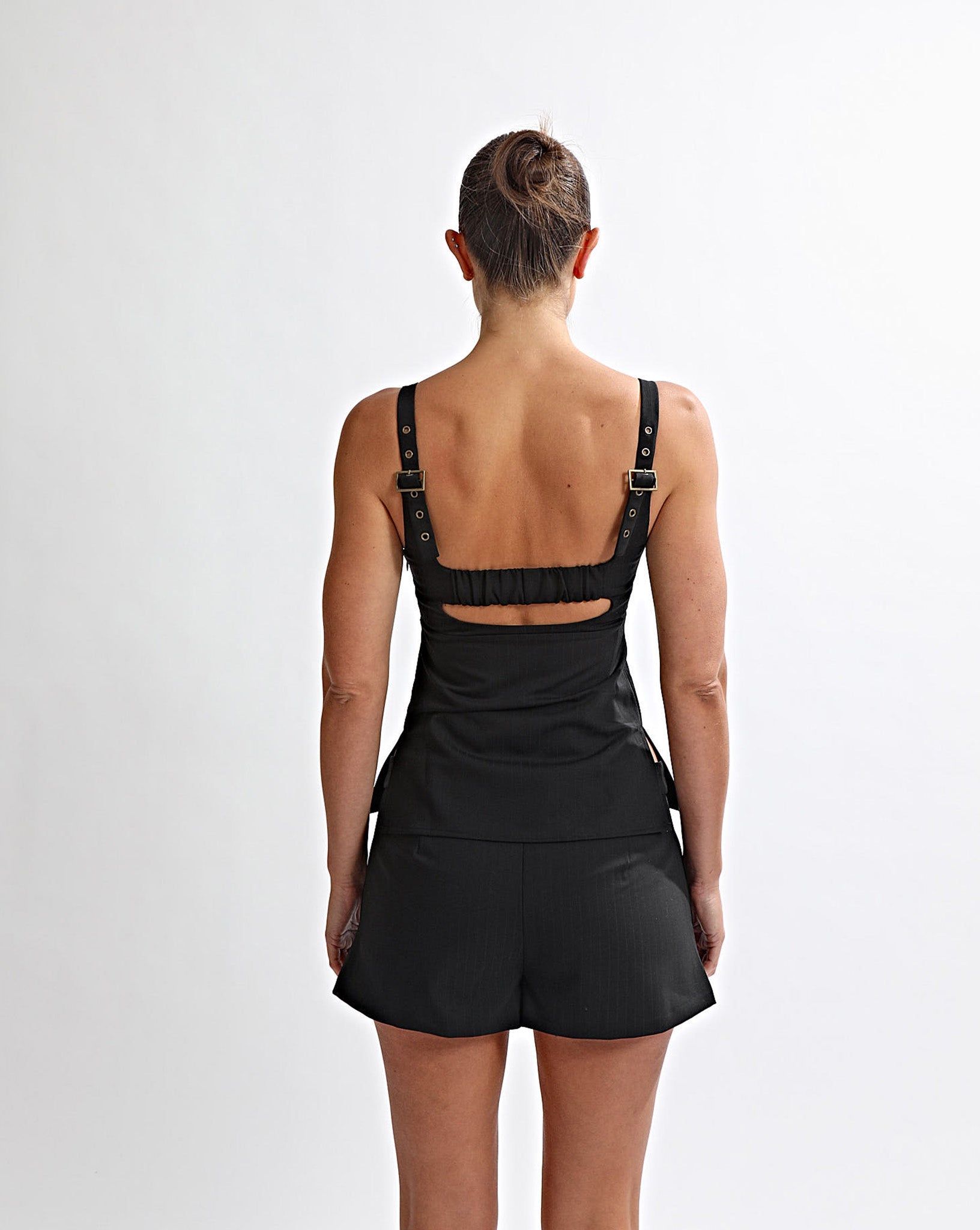 Luca Top Black Stripe