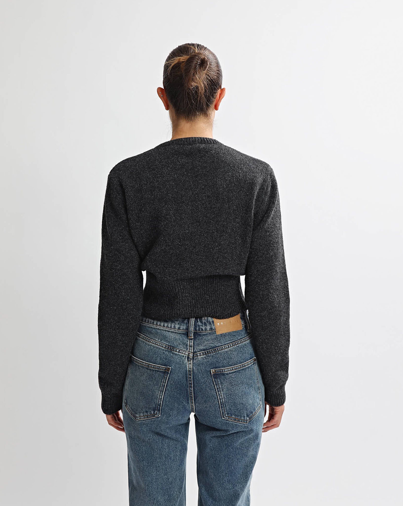 Portia Knit Cardigan Charcoal