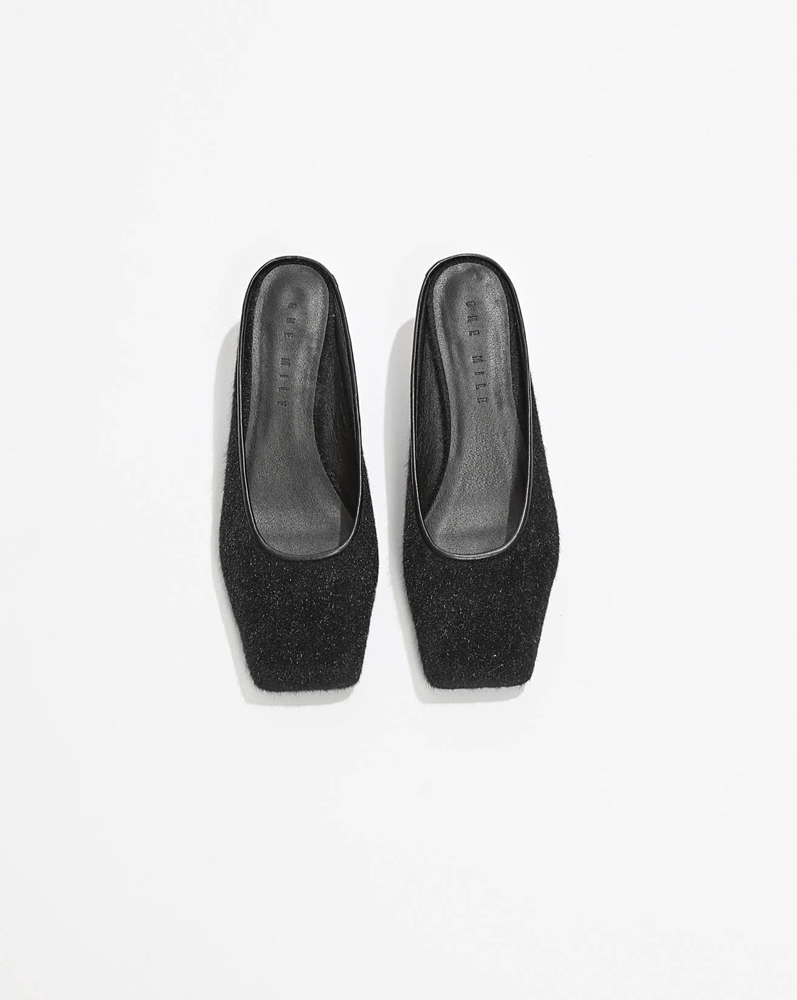 Natasha Square Toe Heel Black