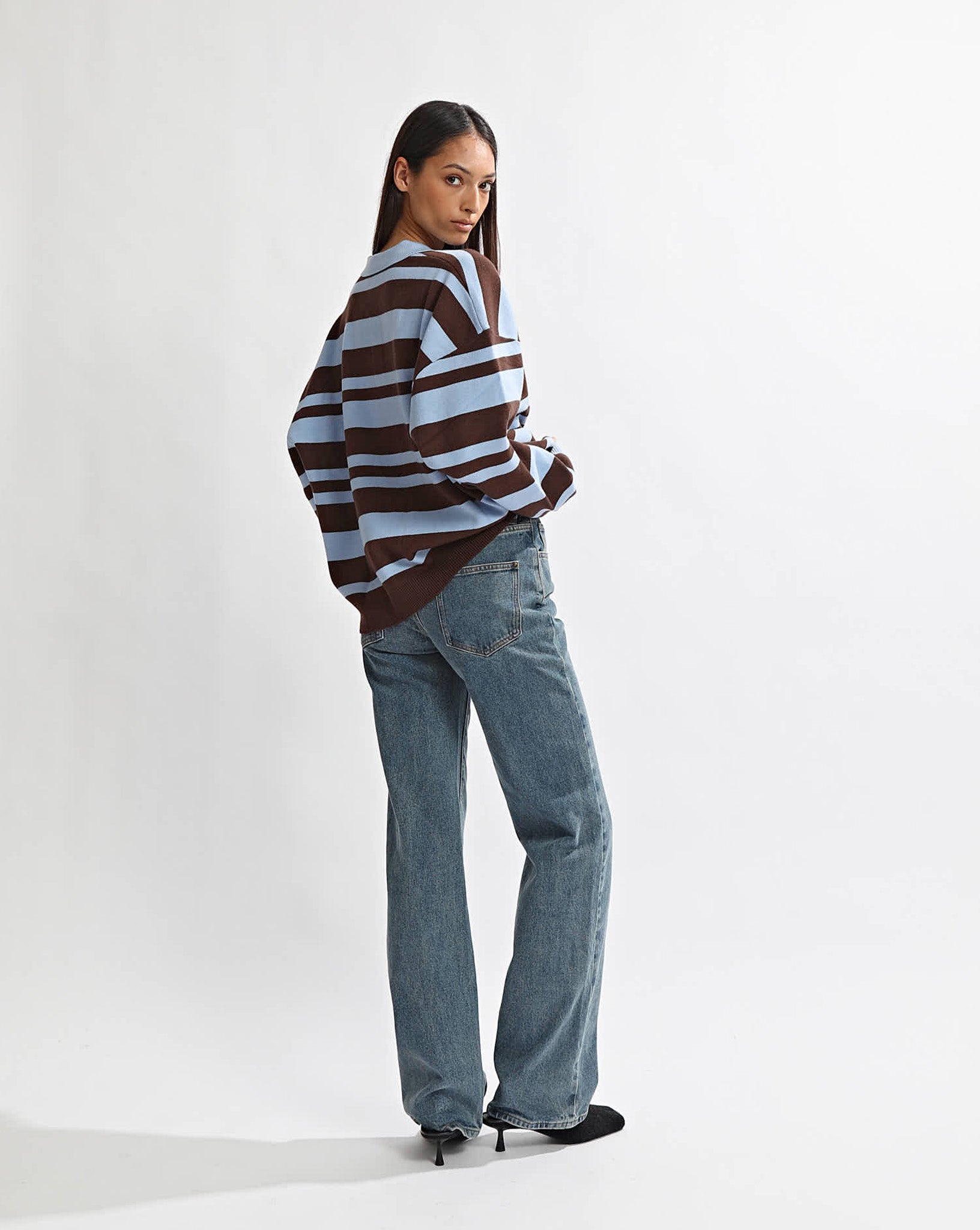 Cody Knit Jersey Blue/Brown