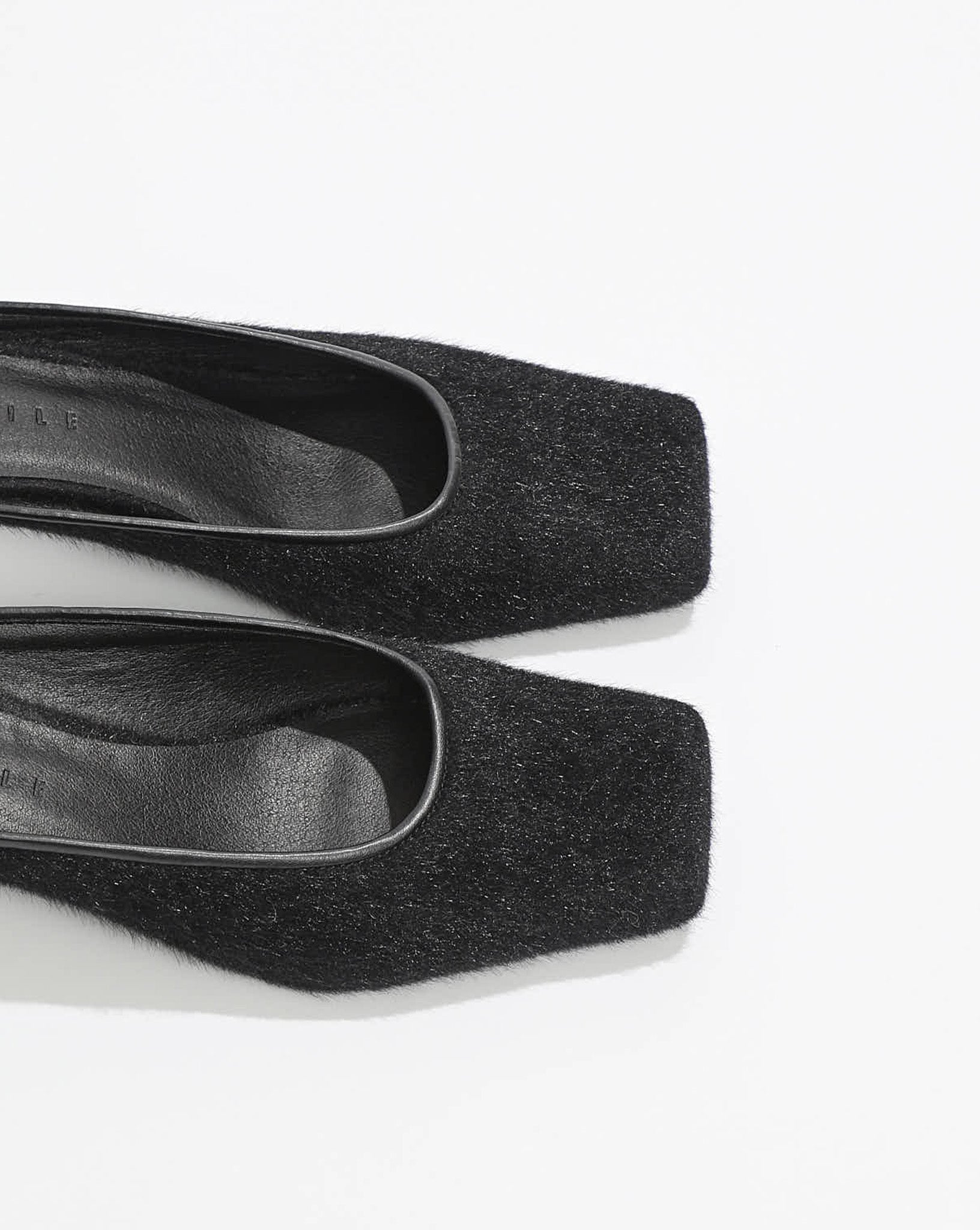 Natasha Square Toe Heel Black