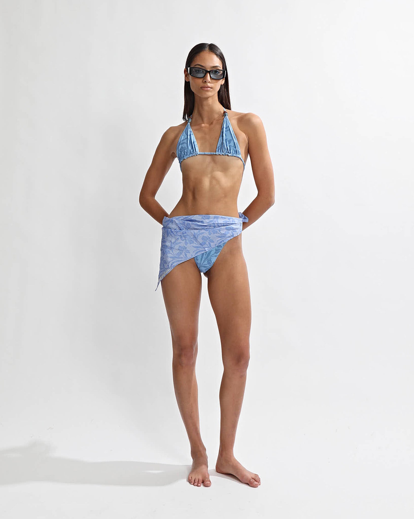 Nali Tri Bikini Top Blue Sol