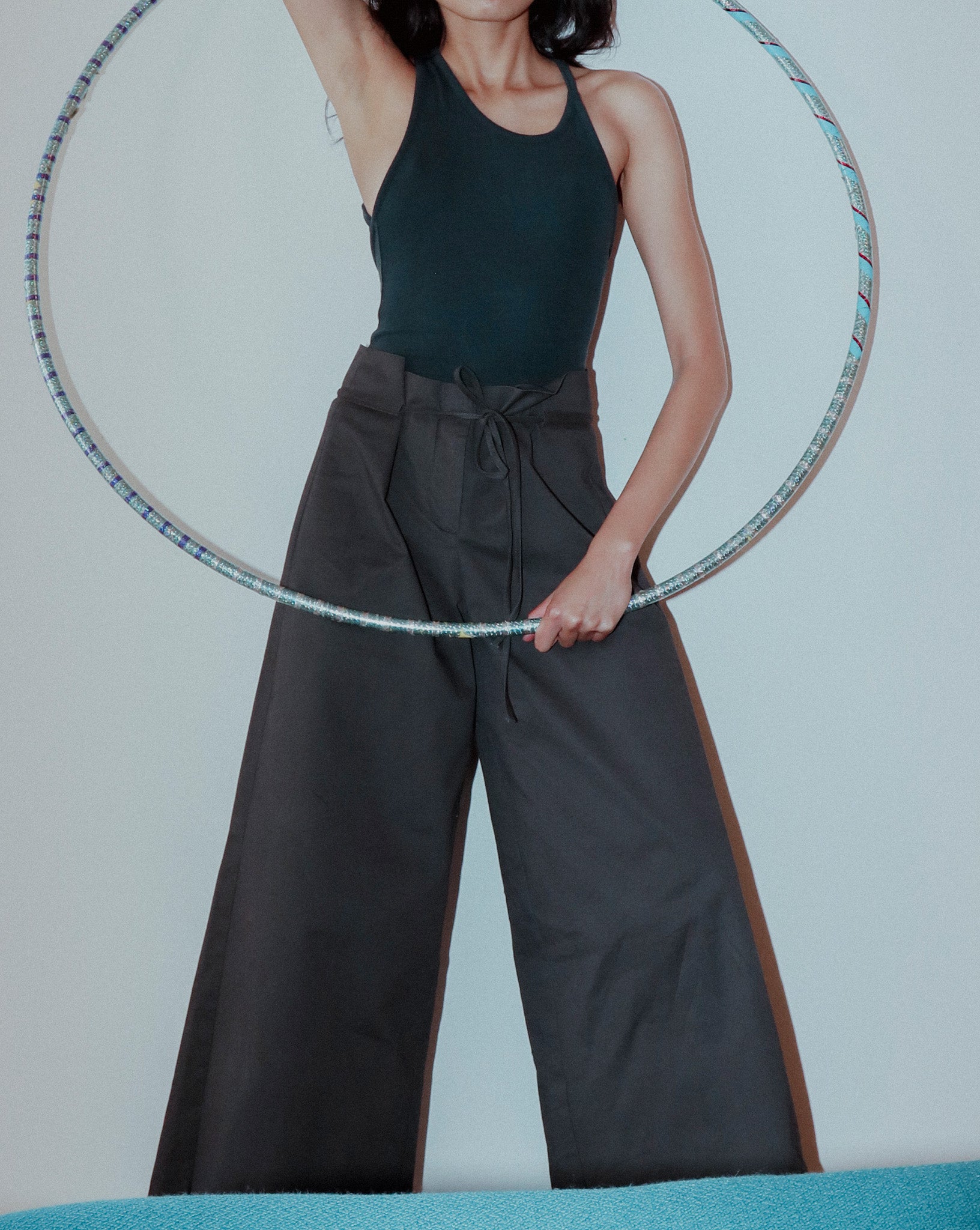 Harper Trousers Steel Cropped
