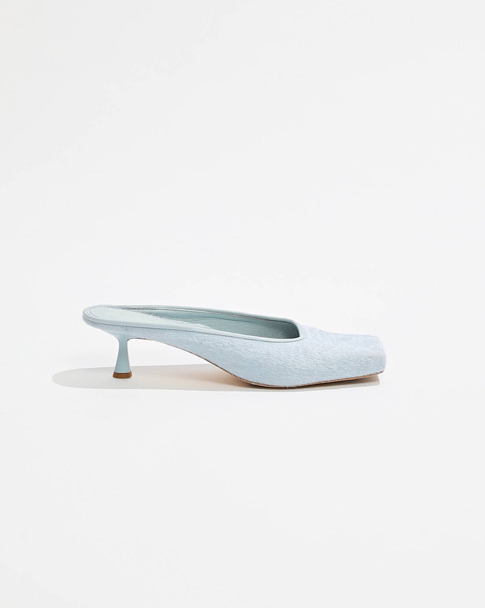 Natasha Square Toe Heel Blue