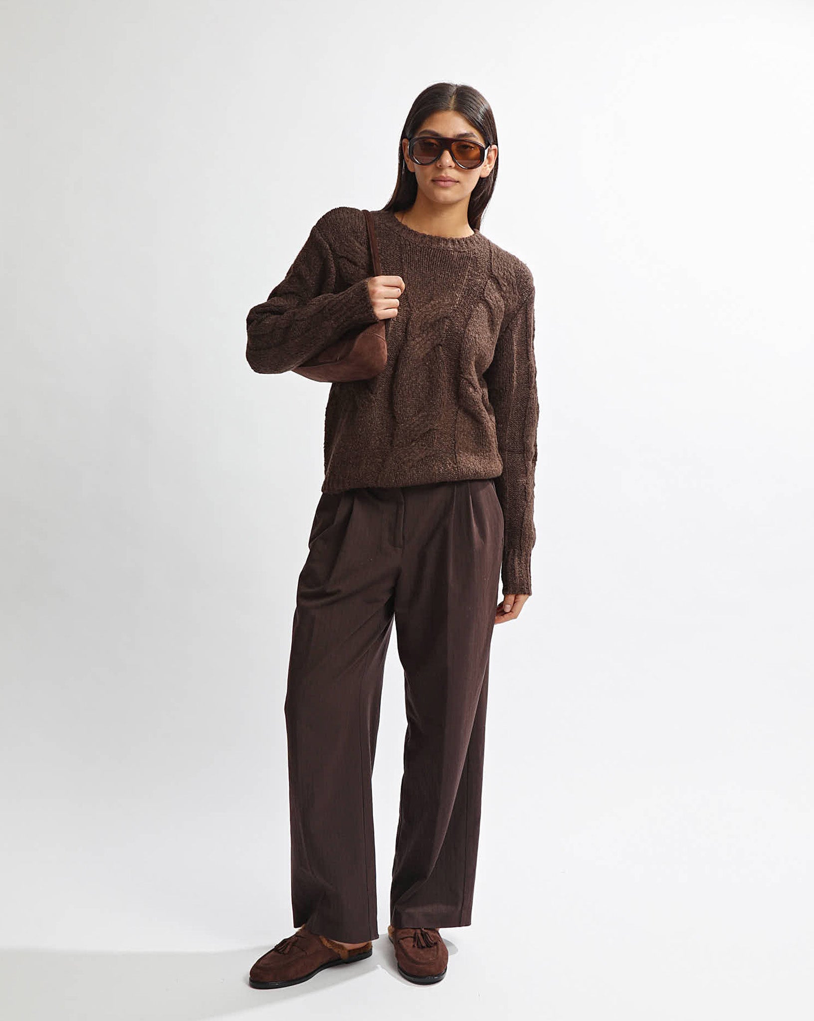 Bambi Knit Jumper Chocolate