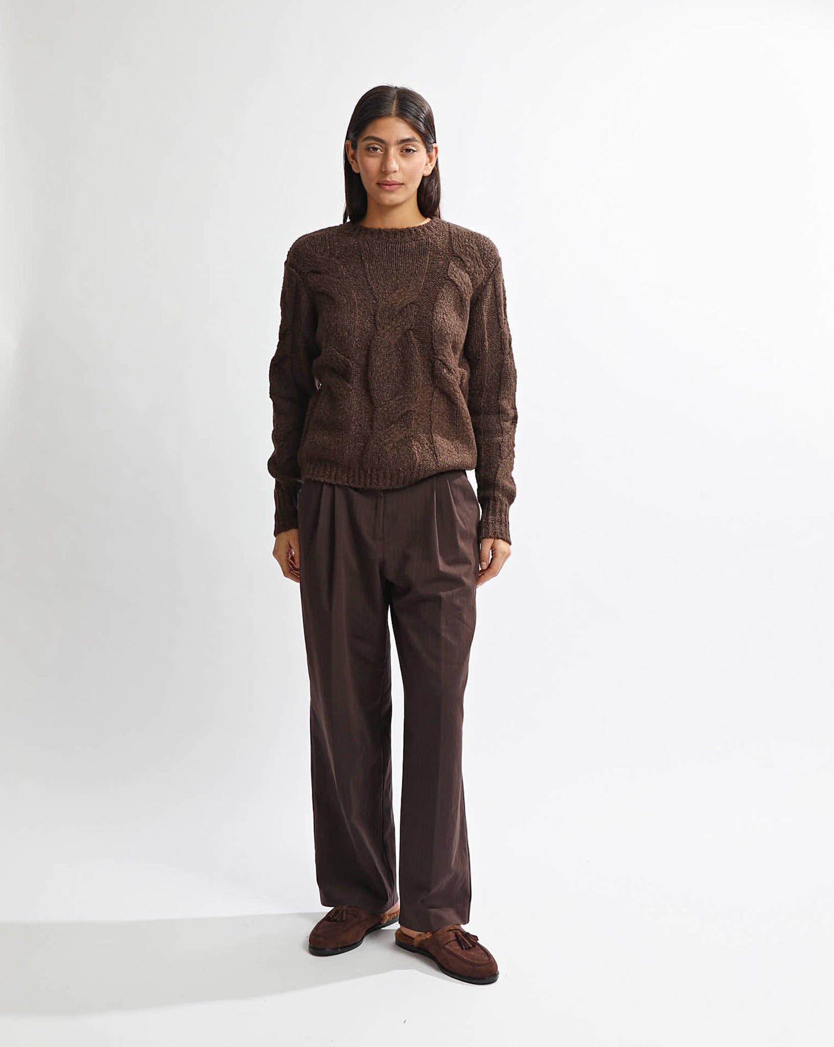 Bambi Knit Jumper Chocolate