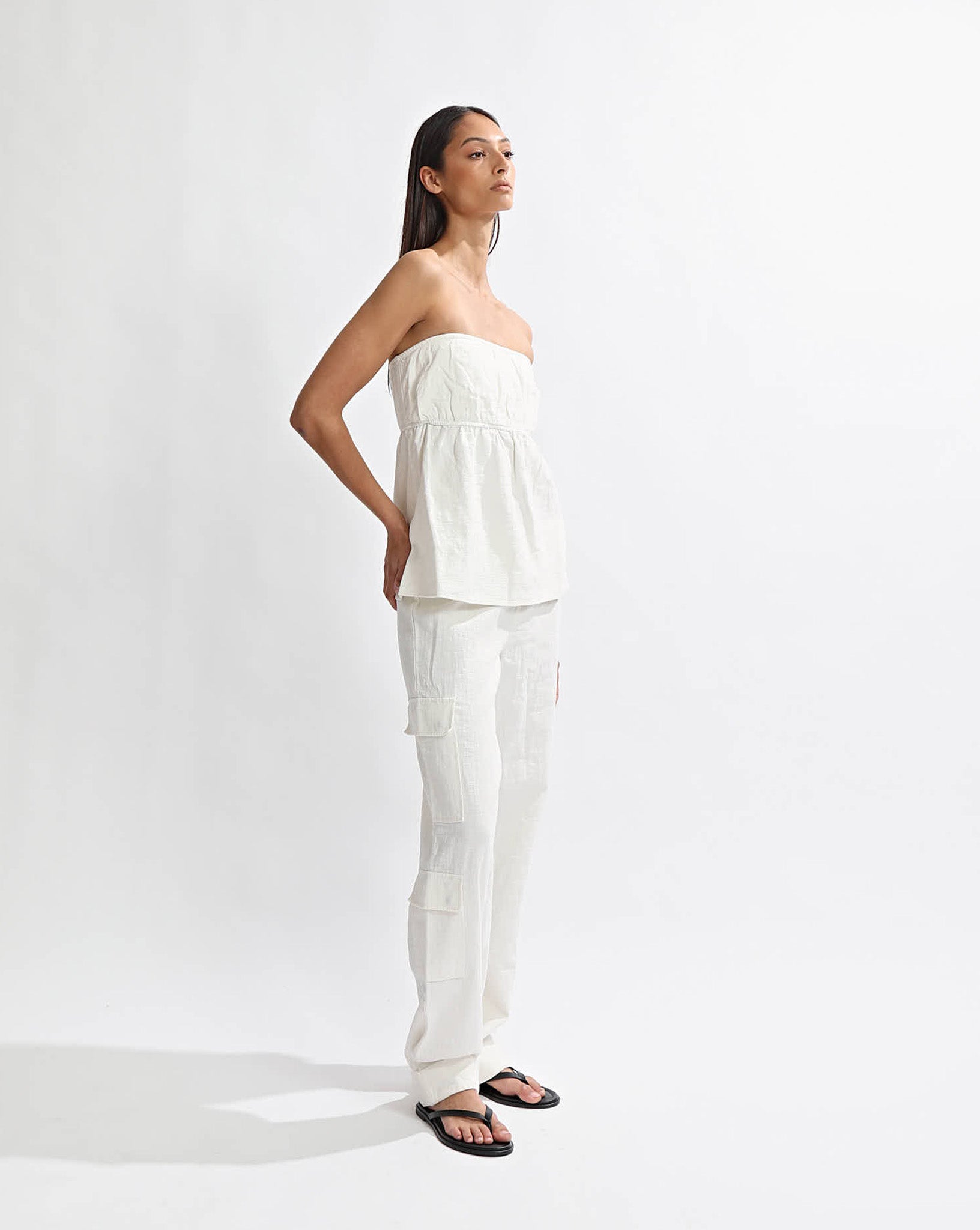 Evie Trousers Off White