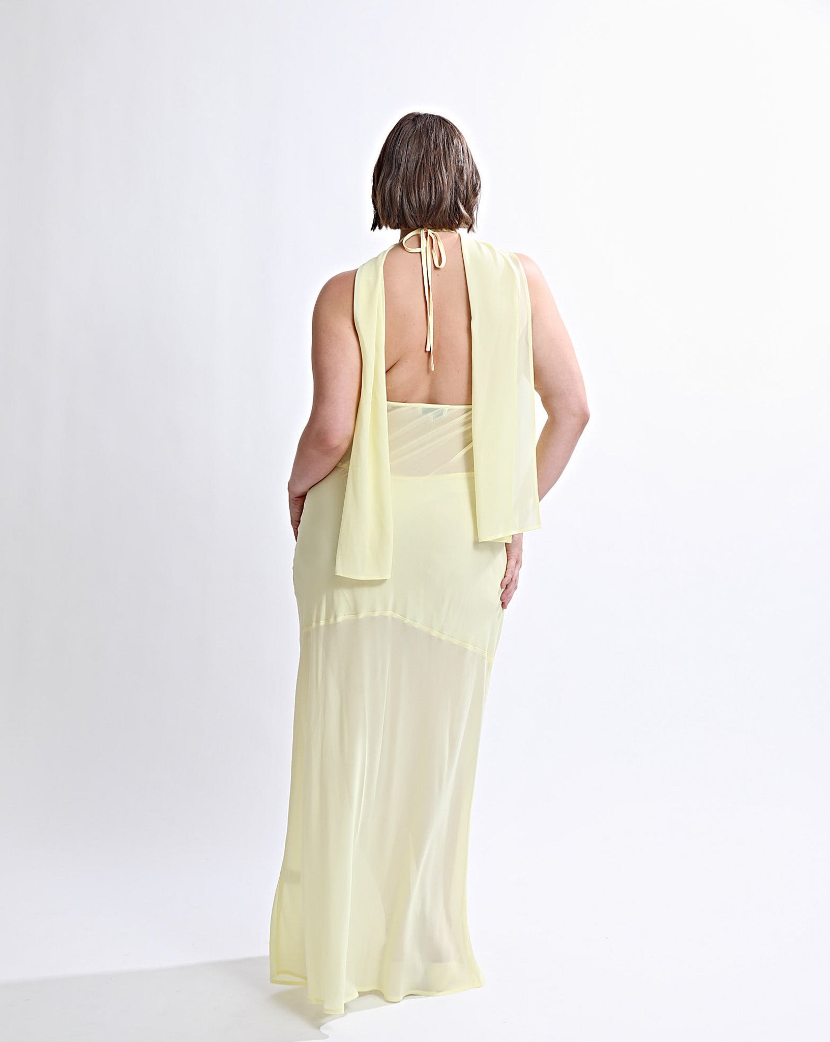 Eryn Maxi Dress Pale Yellow