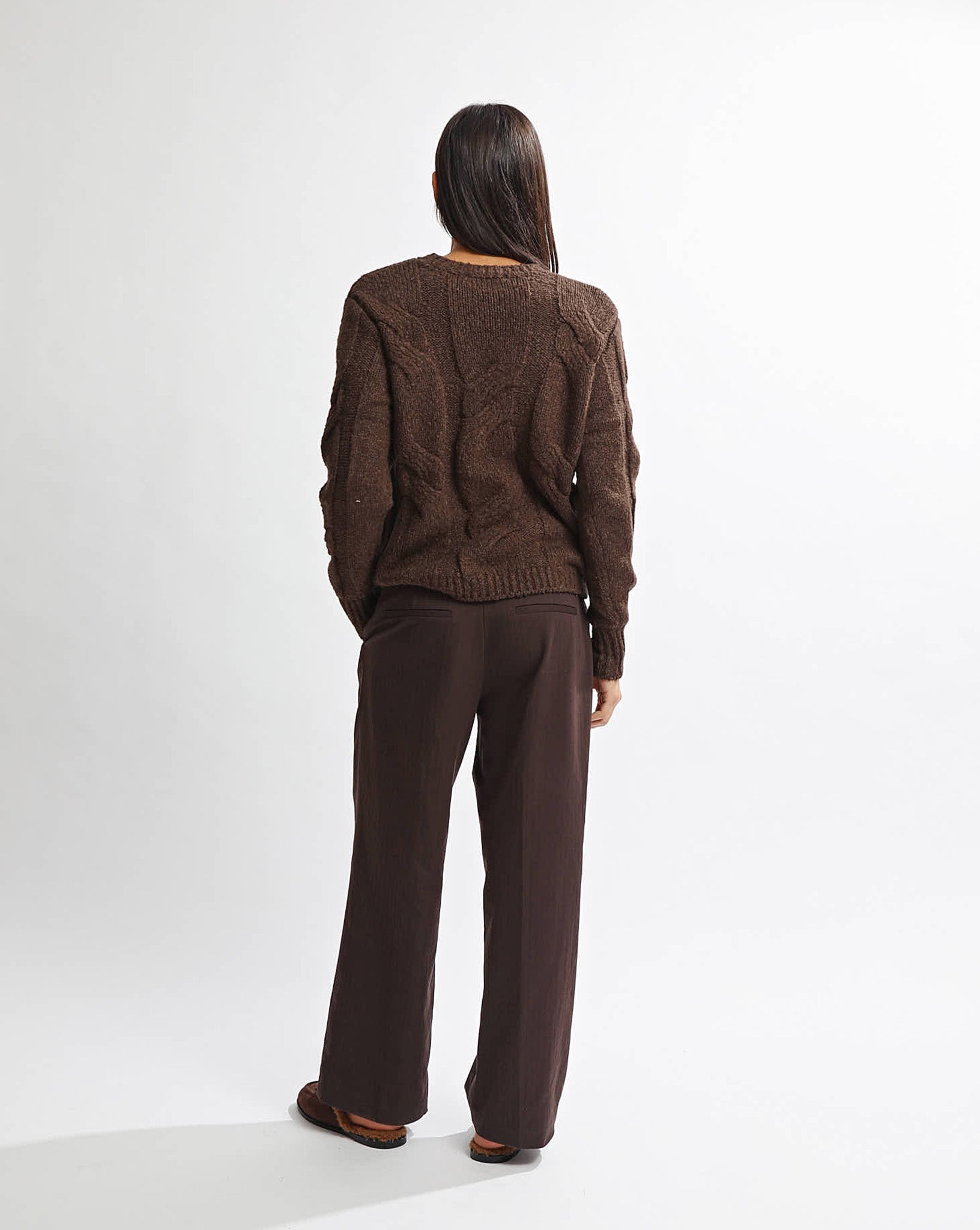 Bambi Knit Jumper Chocolate