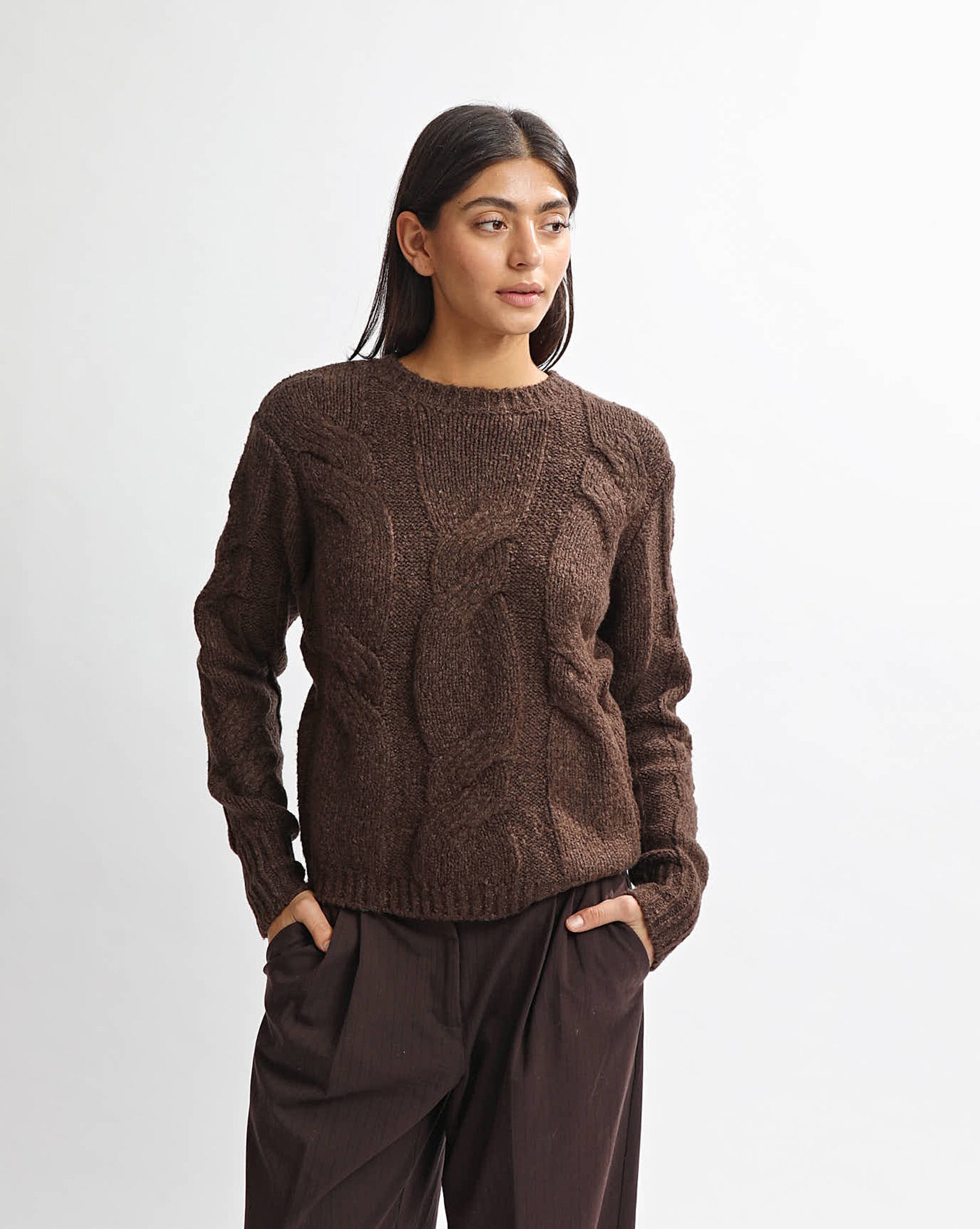 Bambi Knit Jumper Chocolate