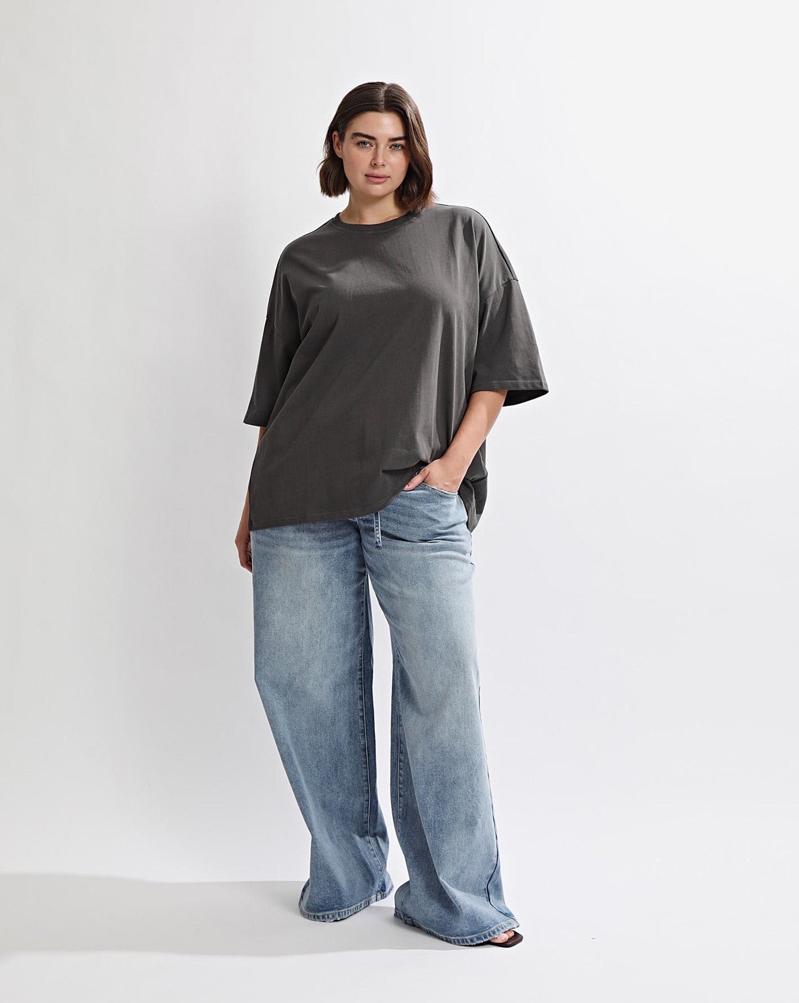 Hunter Oversized Tee Steel