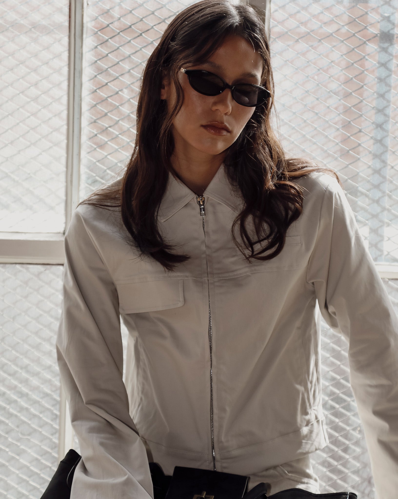 Georgie Zip Jacket Almond/Check