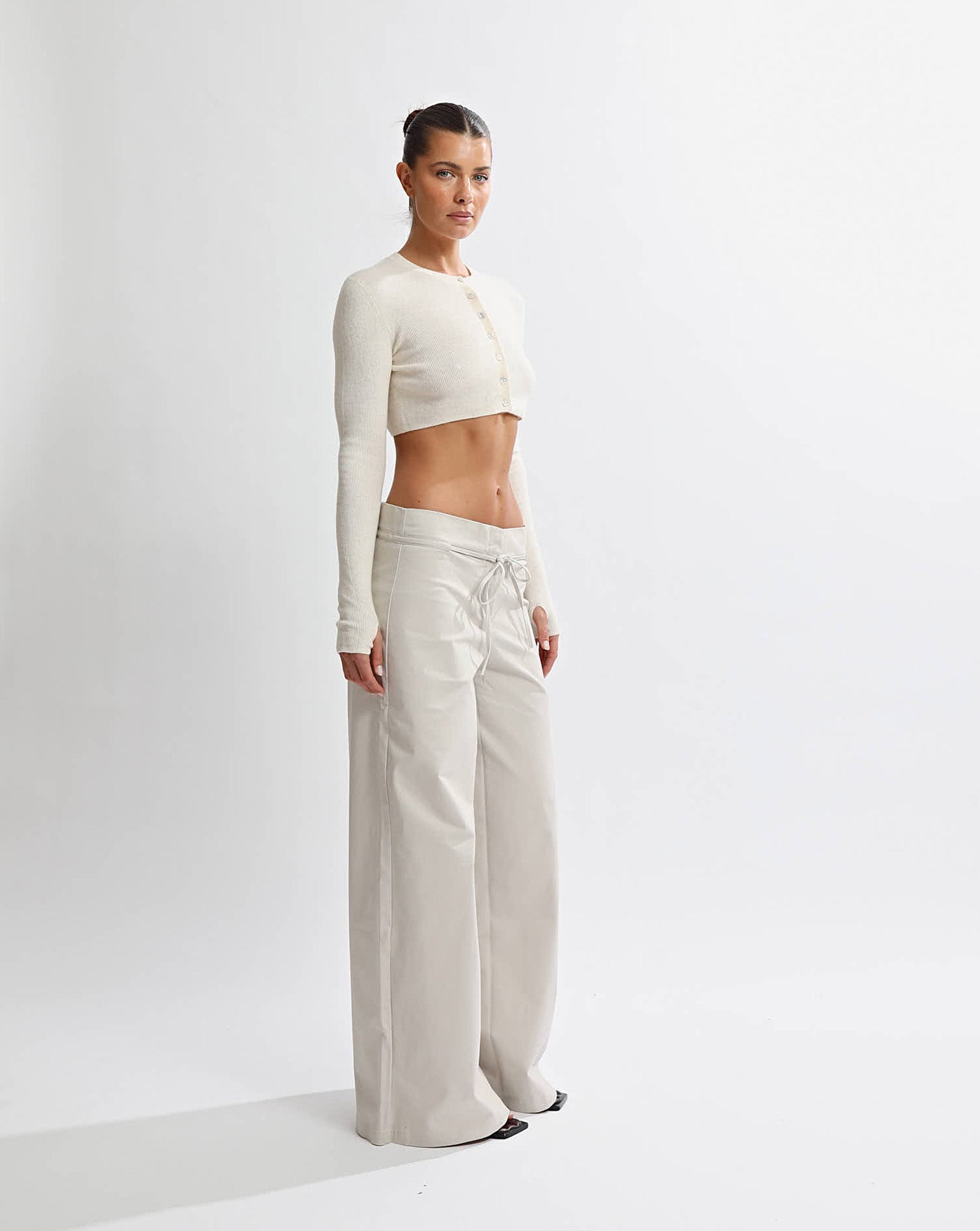 Harper Trousers Almond Cropped
