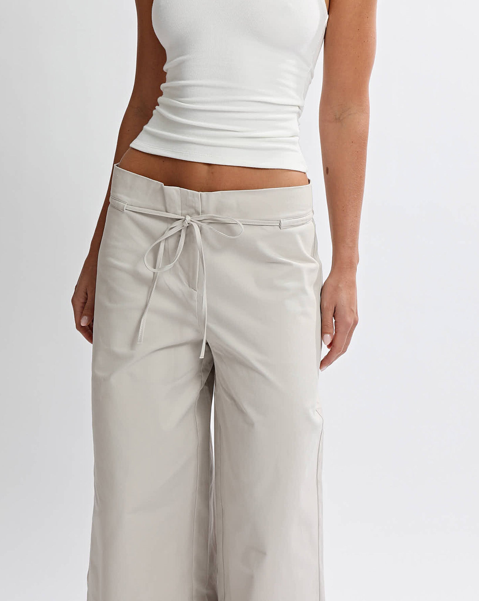 Harper Trousers Almond Cropped