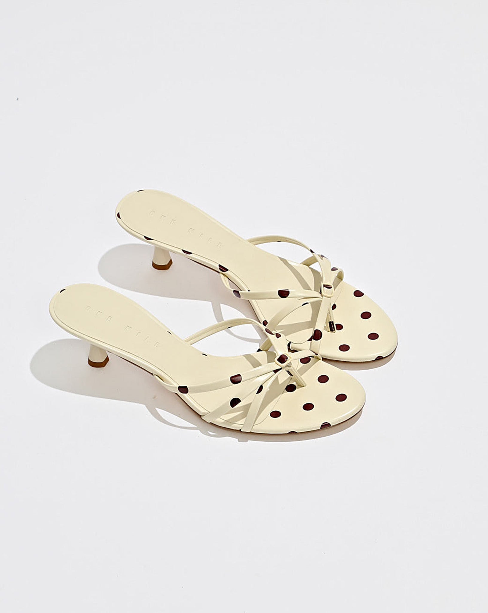 Rommy Heel Yellow Polka