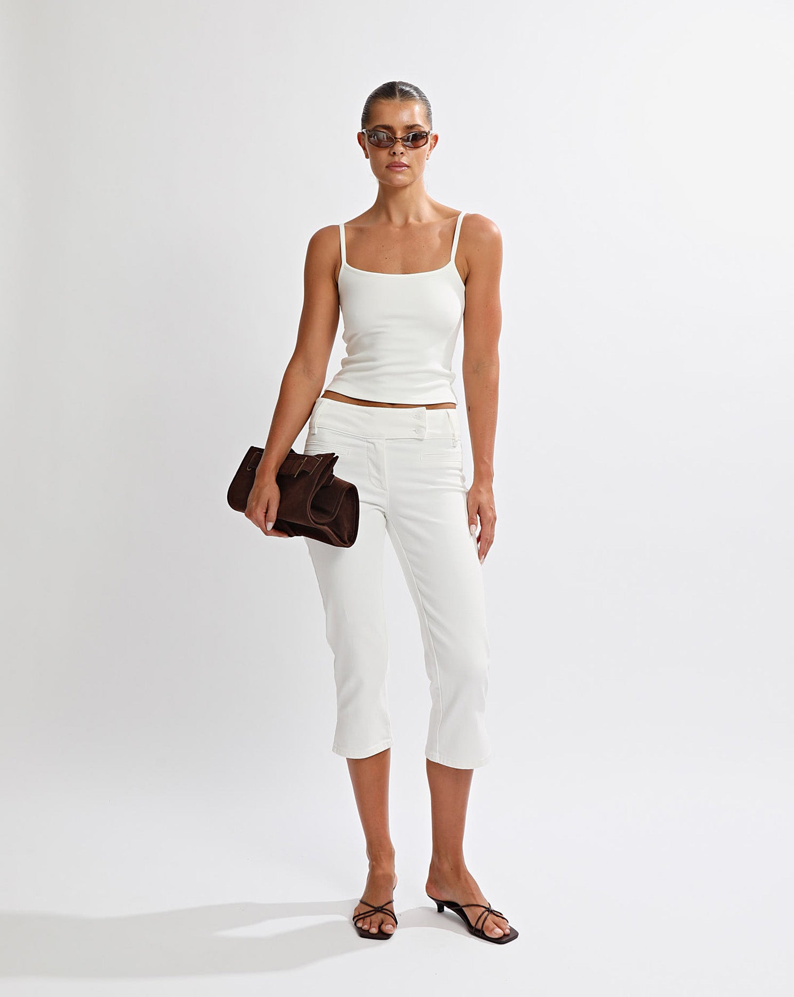 Kate Capri Jeans White
