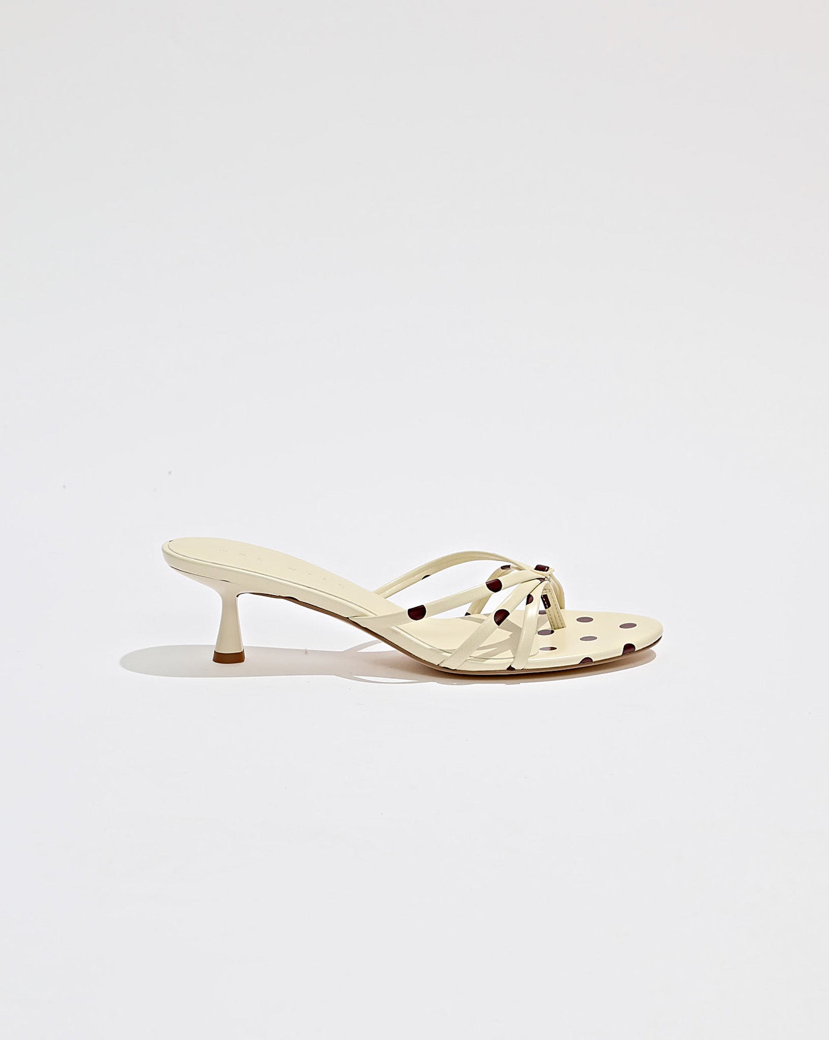 Rommy Heel Yellow Polka