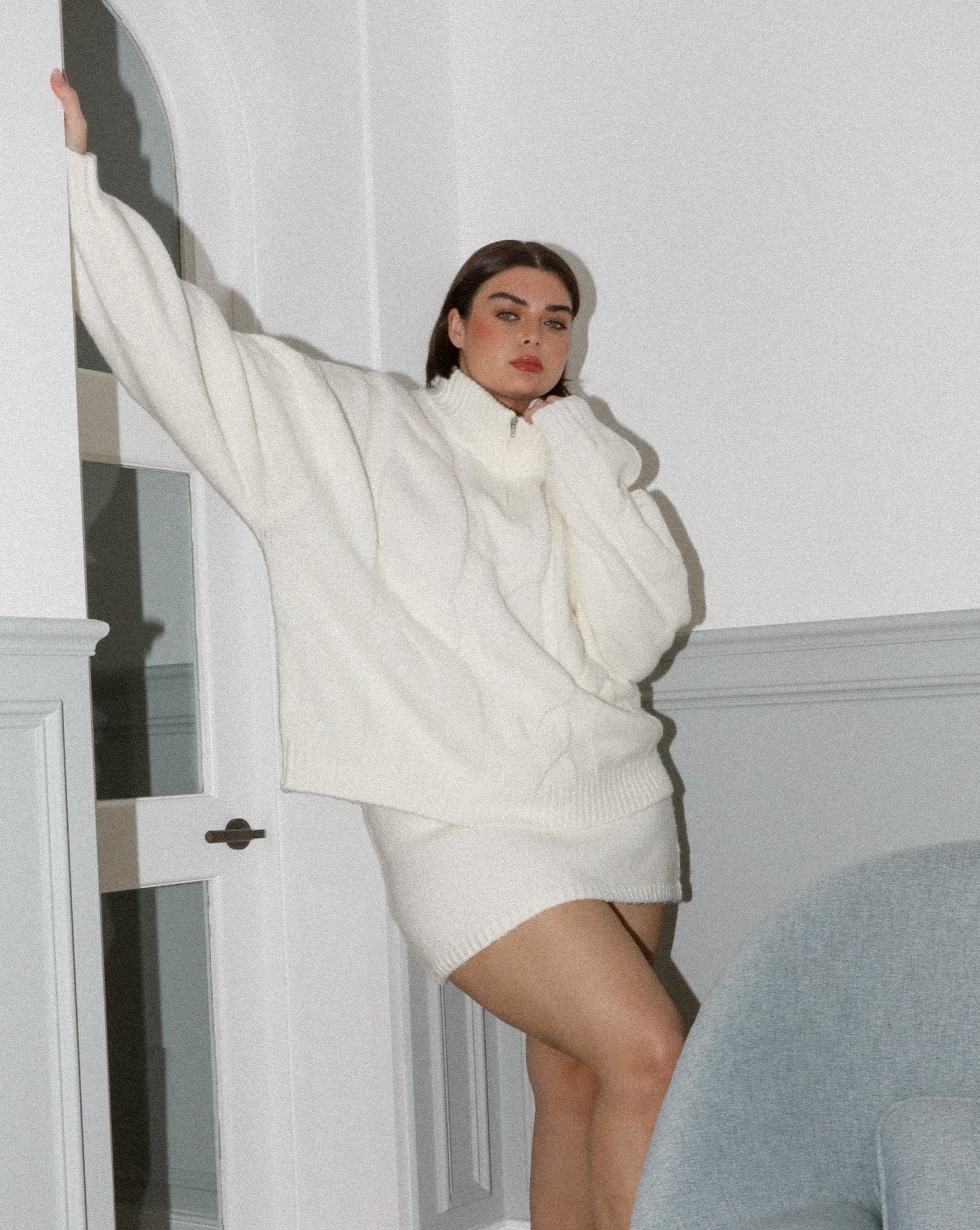 Bimmi Knit Skirt Cream