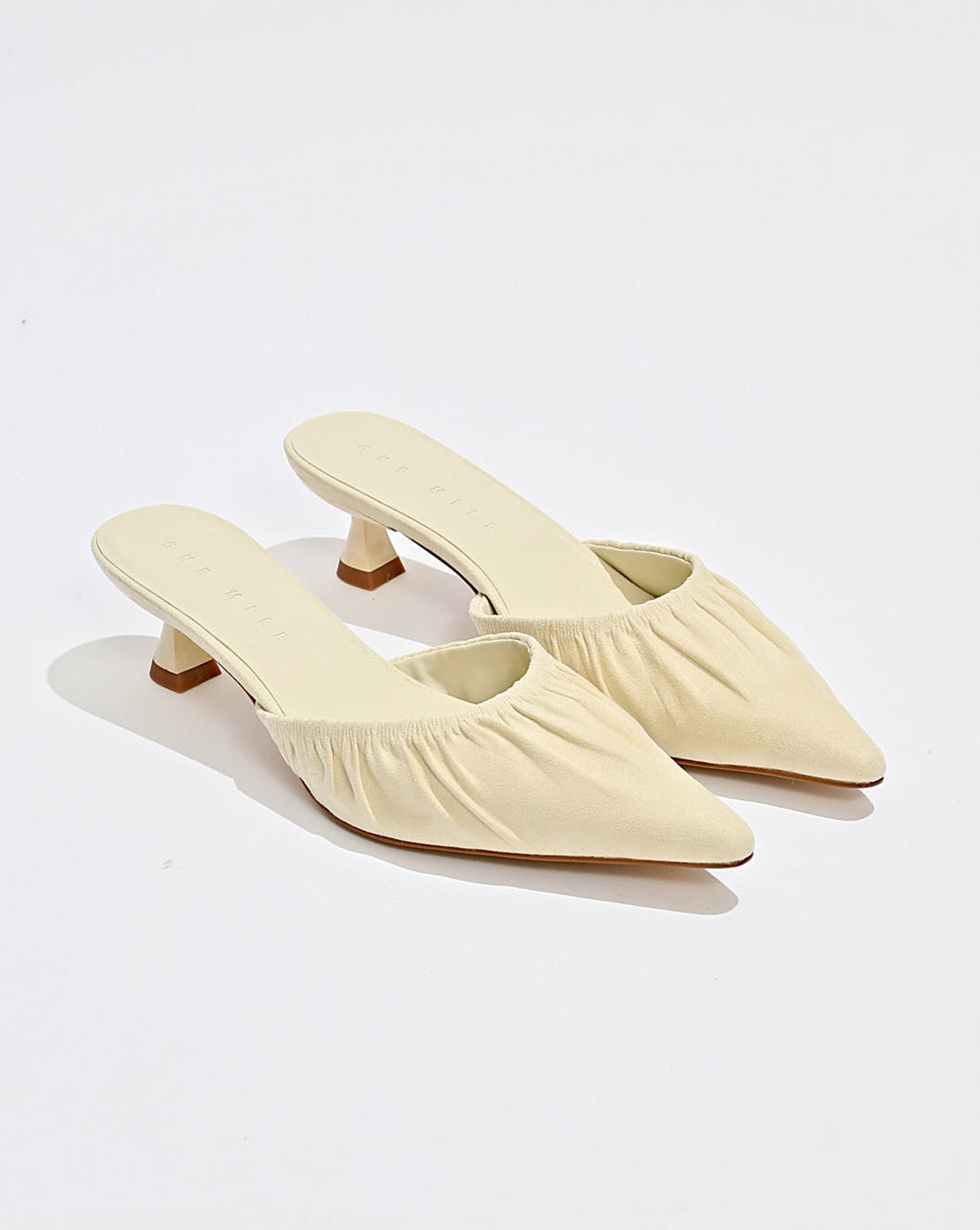 Darcey Heel Pale Yellow